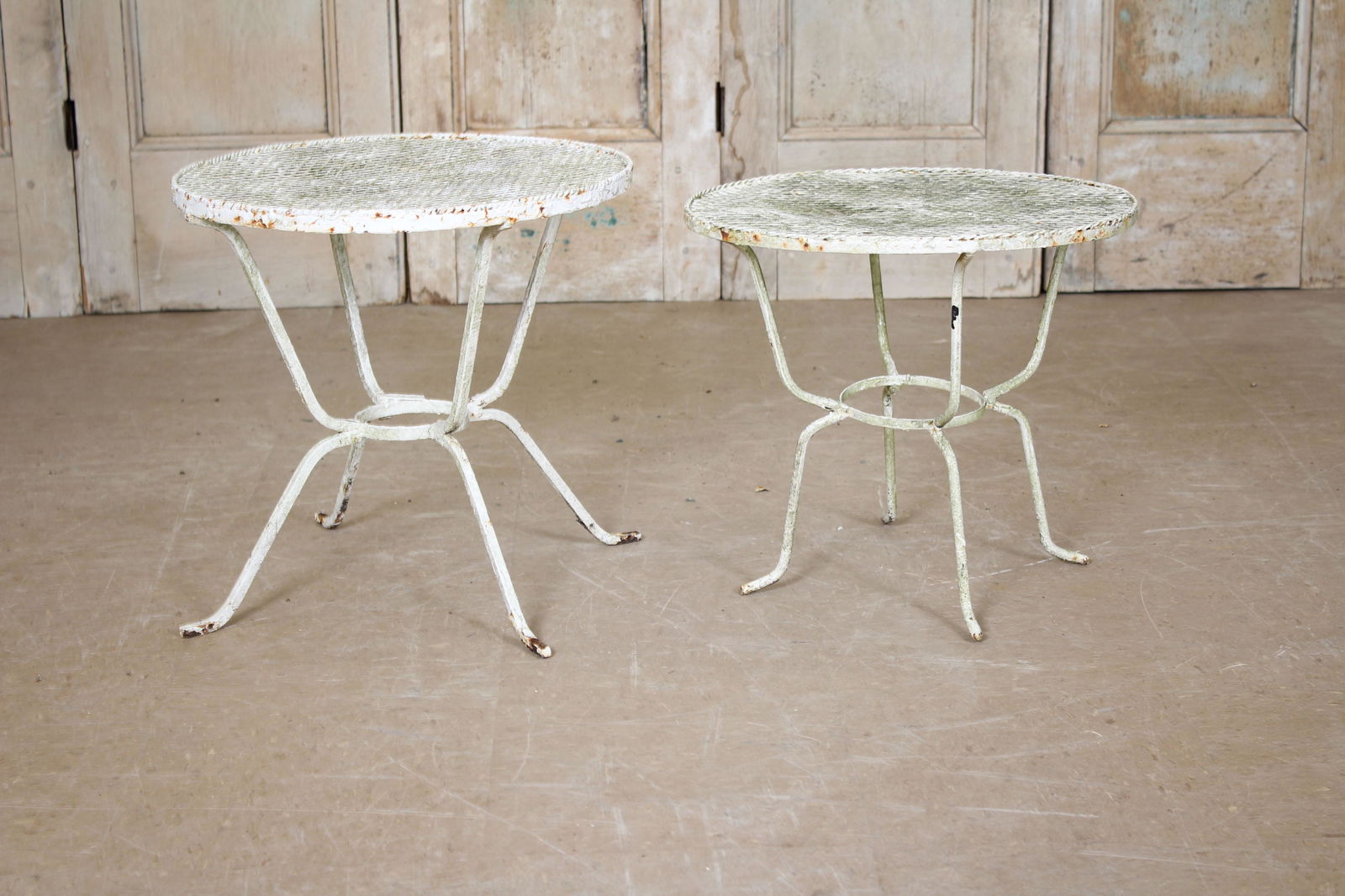 Group of 2 Wrought Iron Garden Side Tables (1 of 4)