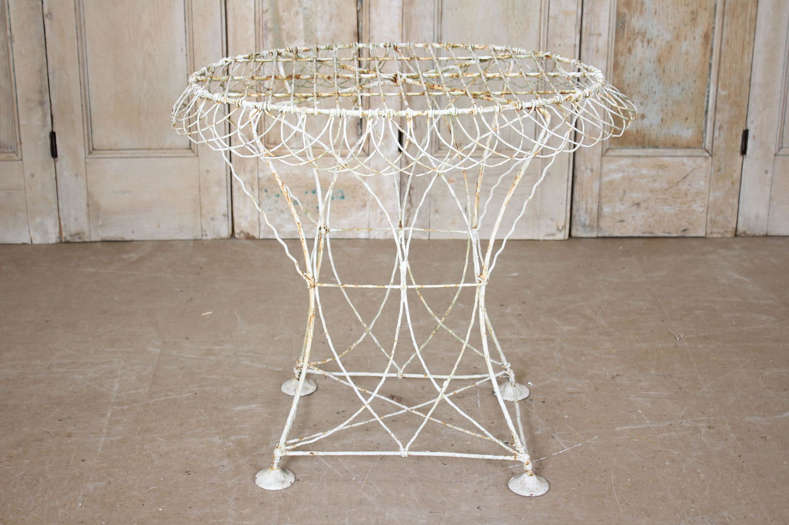 Antique French Wirework Garden Table (1 of 4)
