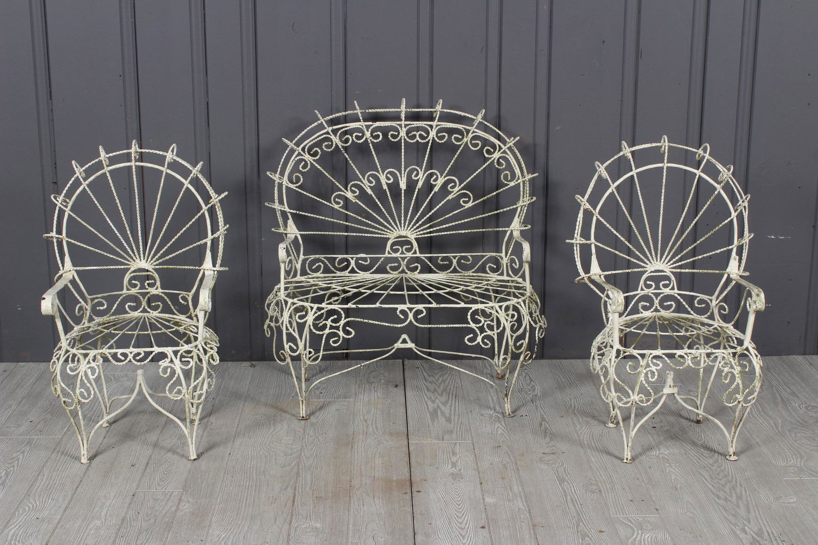 Suite of 3 Child Sized Wirework Armchairs (1 of 5)