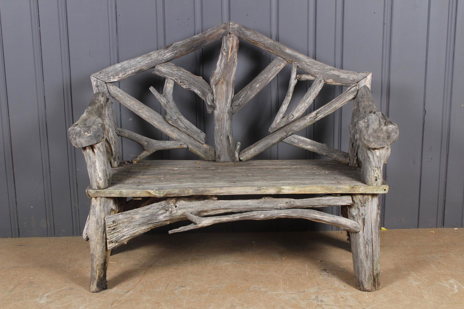 Naturalistic Timber Bench (1 of 4)