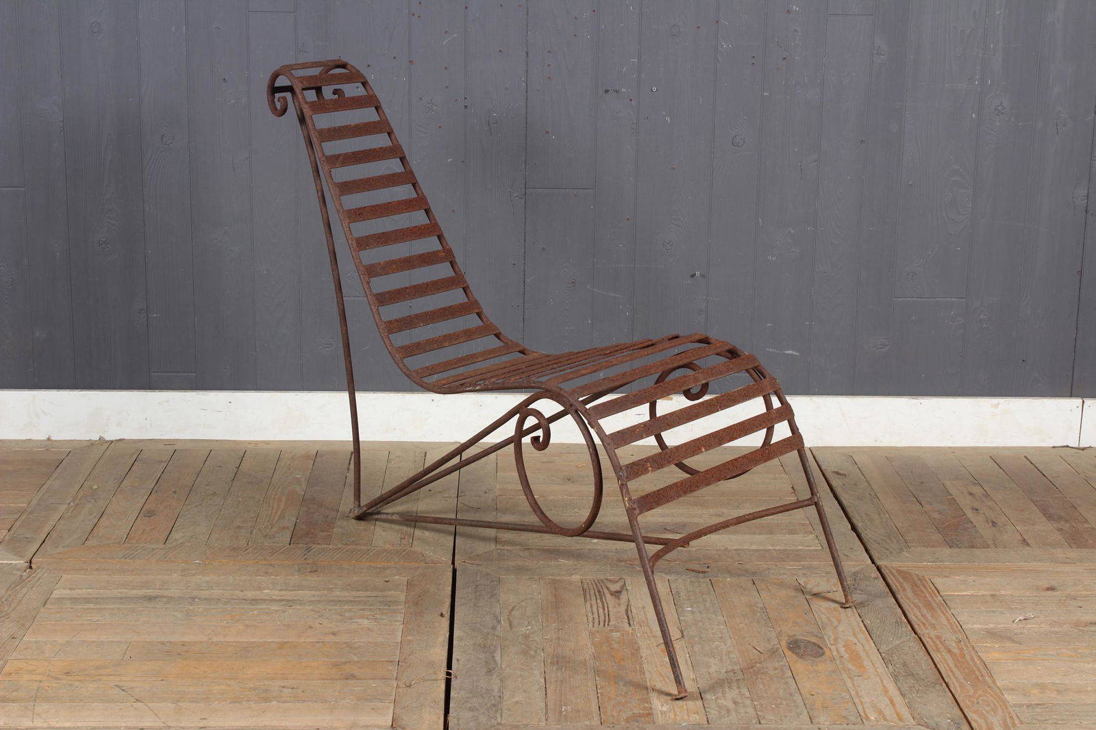 Wrought Iron Garden Lounge Chair (1 of 4)