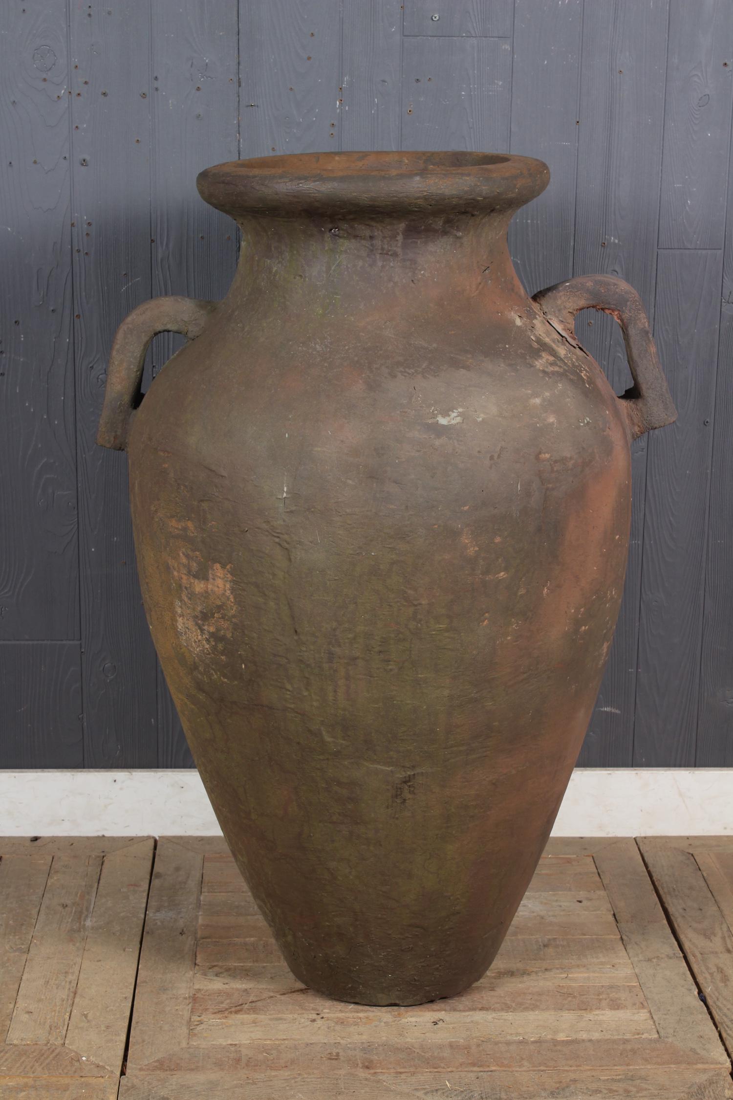 Large Earthenware Handled Olive Jar (1 of 5)
