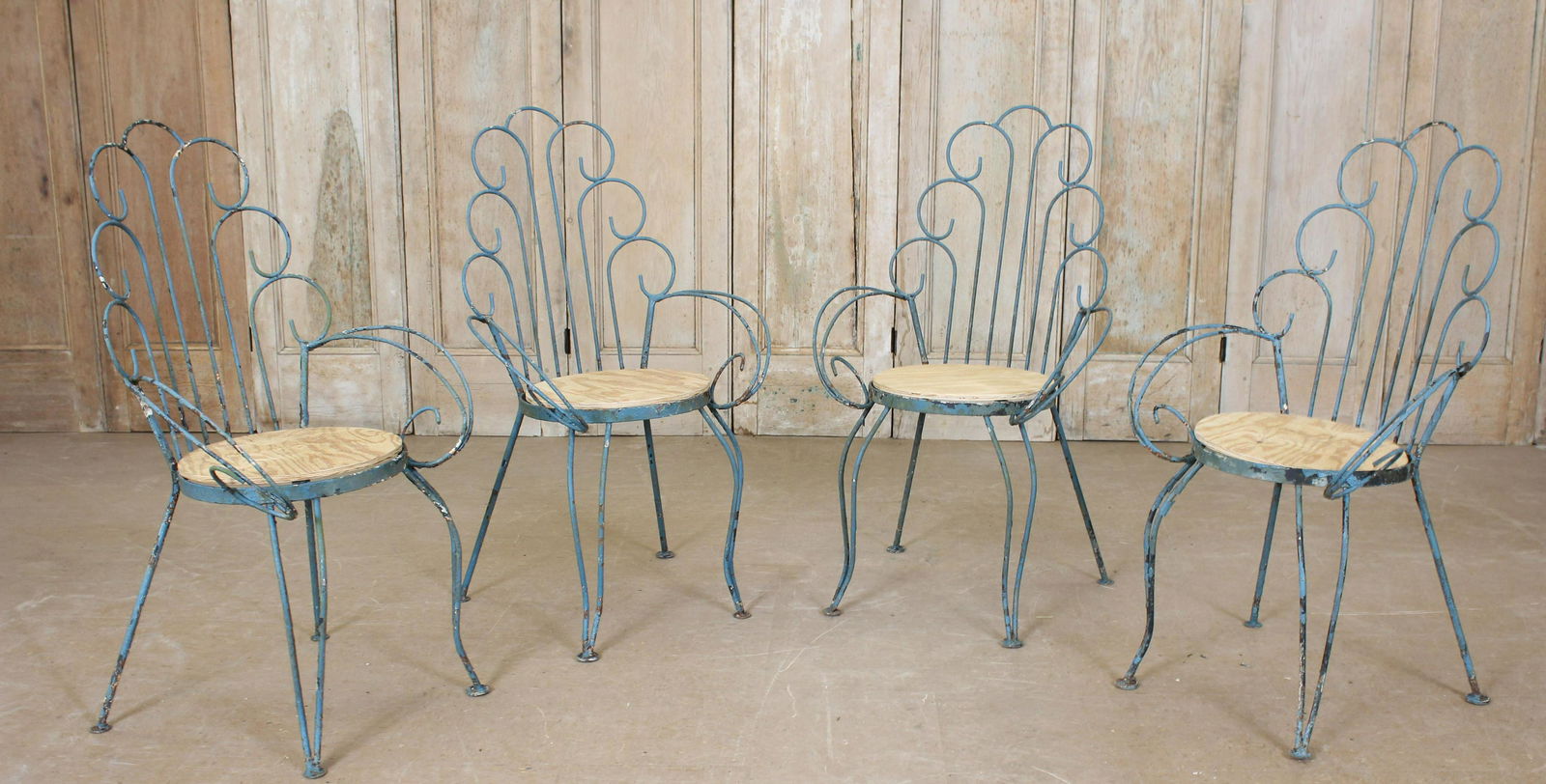 4 Plume Back Wirework Chairs (1 of 4)