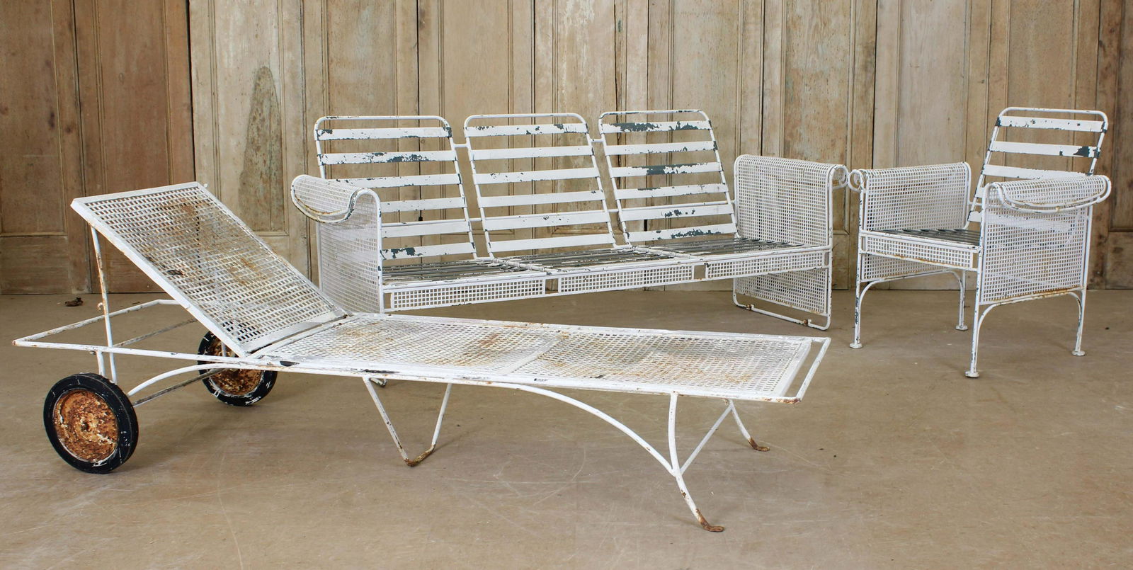 MCM Inspired 3 PC Woodard Attrib. Garden Set (1 of 9)