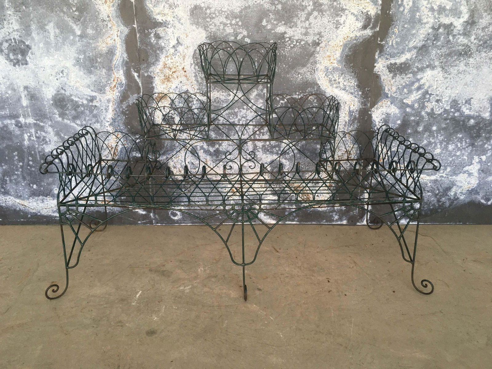 Victorian Wrought Iron Wirework Plant Stand (1 of 6)