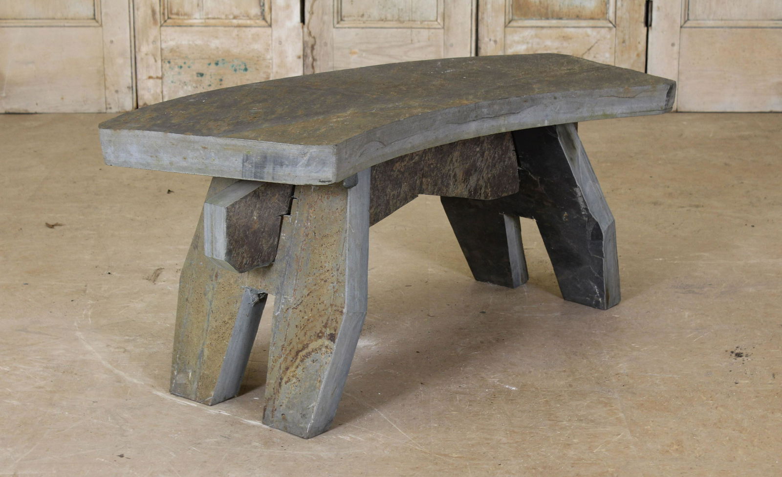 Studio Slate Slab Garden Bench (1 of 6)