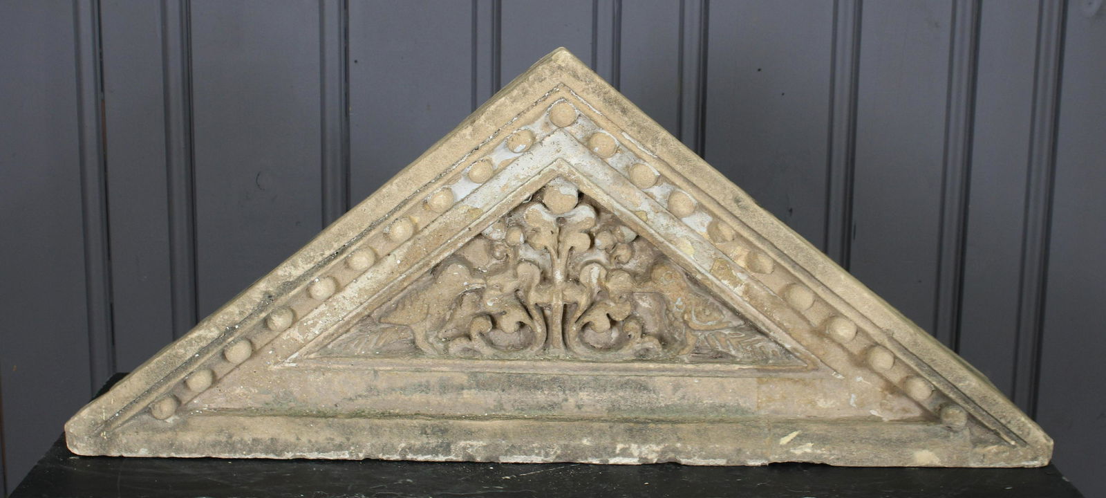 Carved Stone Pediment (1 of 5)