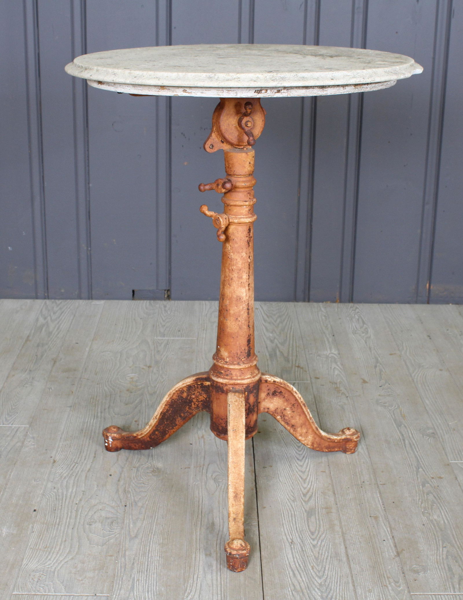 Marble Top Mechanical Base Table (1 of 4)