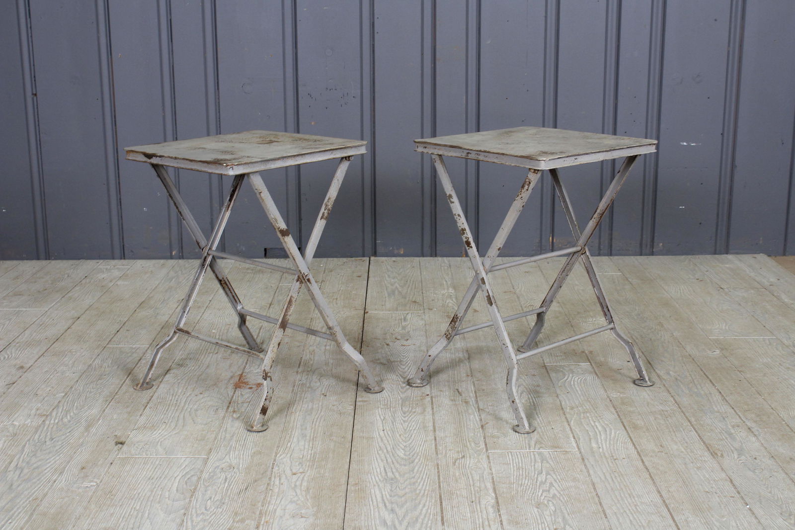 Pair Campaign Style Folding Tables (1 of 4)