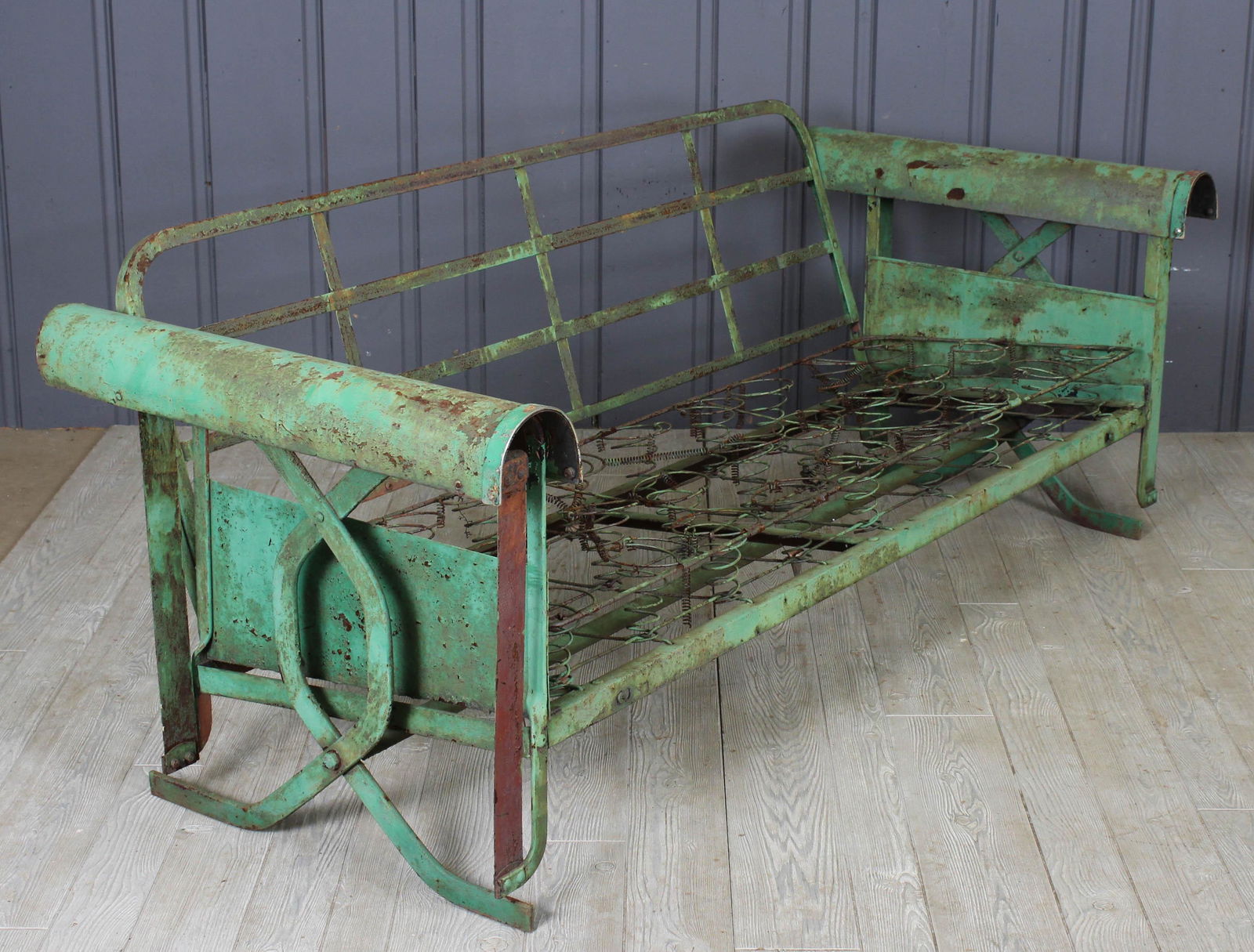 Vintage Wrought Iron Glider (1 of 5)