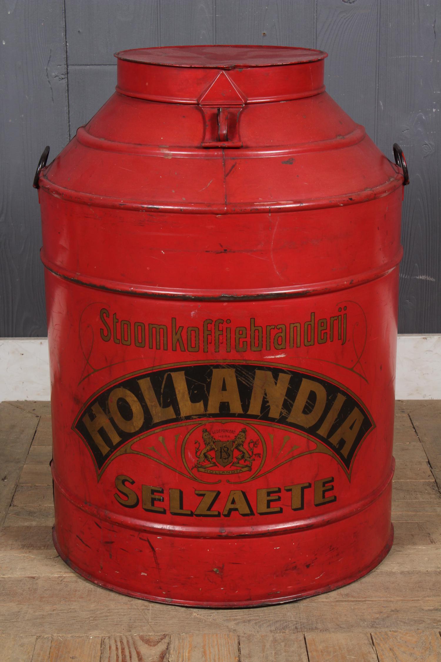 Tole Painted Coffee Canister (1 of 5)