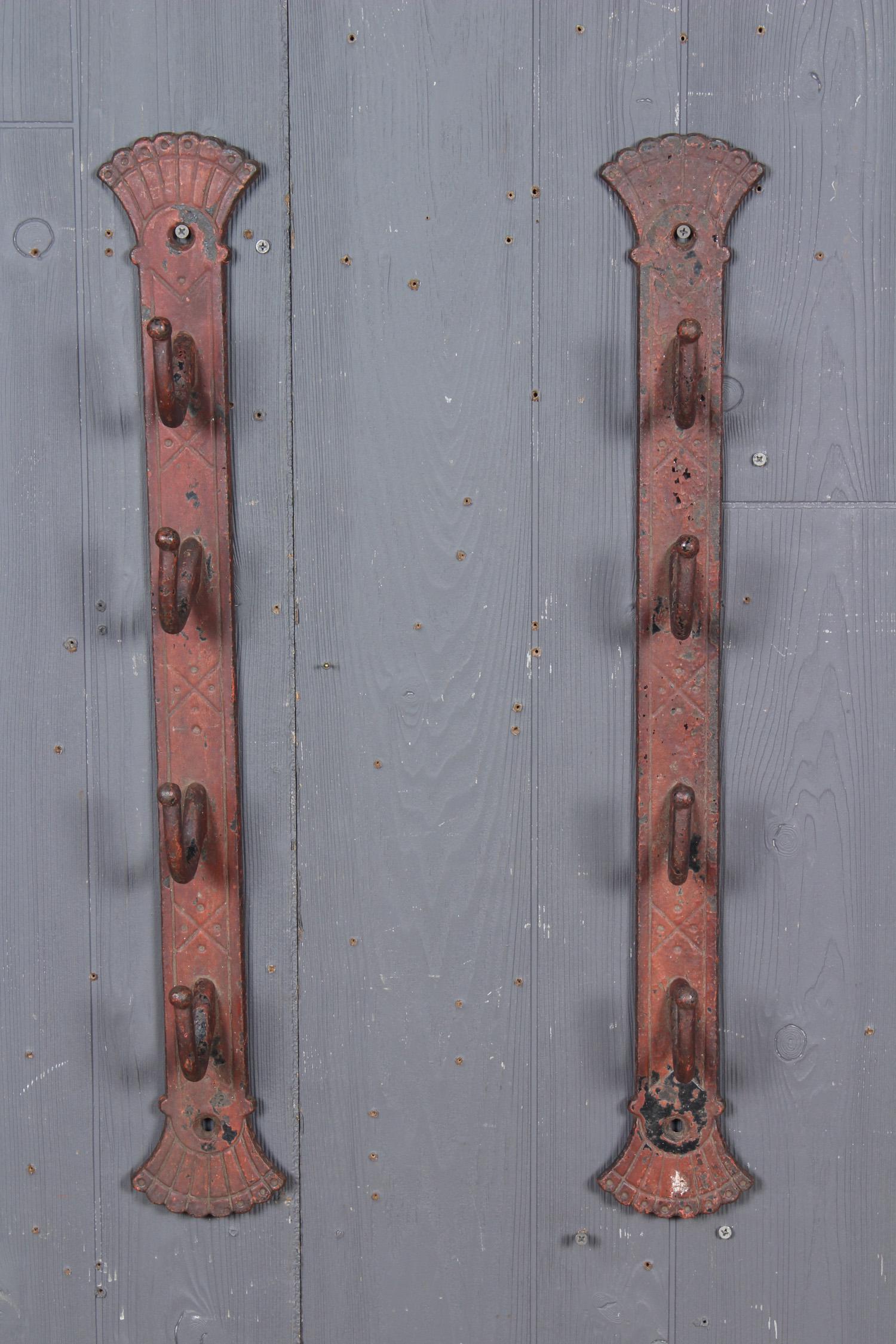 Pair Cast Iron Coat Hooks (1 of 6)