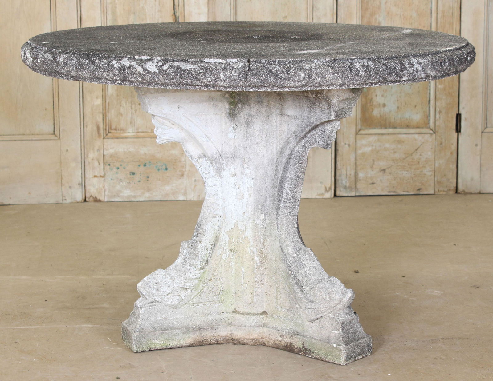 Cast Stone Dolphin Base Table (1 of 7)