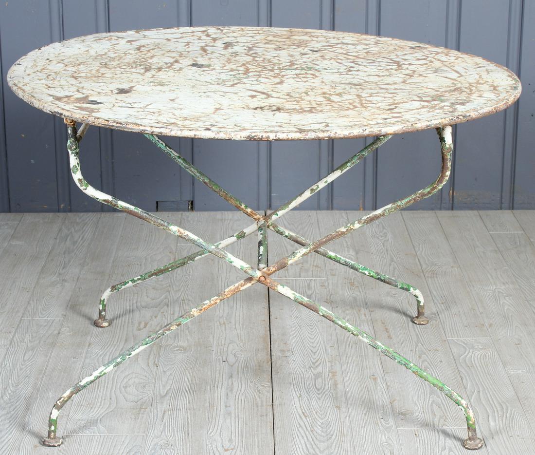 French Folding Bistro Garden Table: Size: 26" H x 39.5" W x 39.5" D