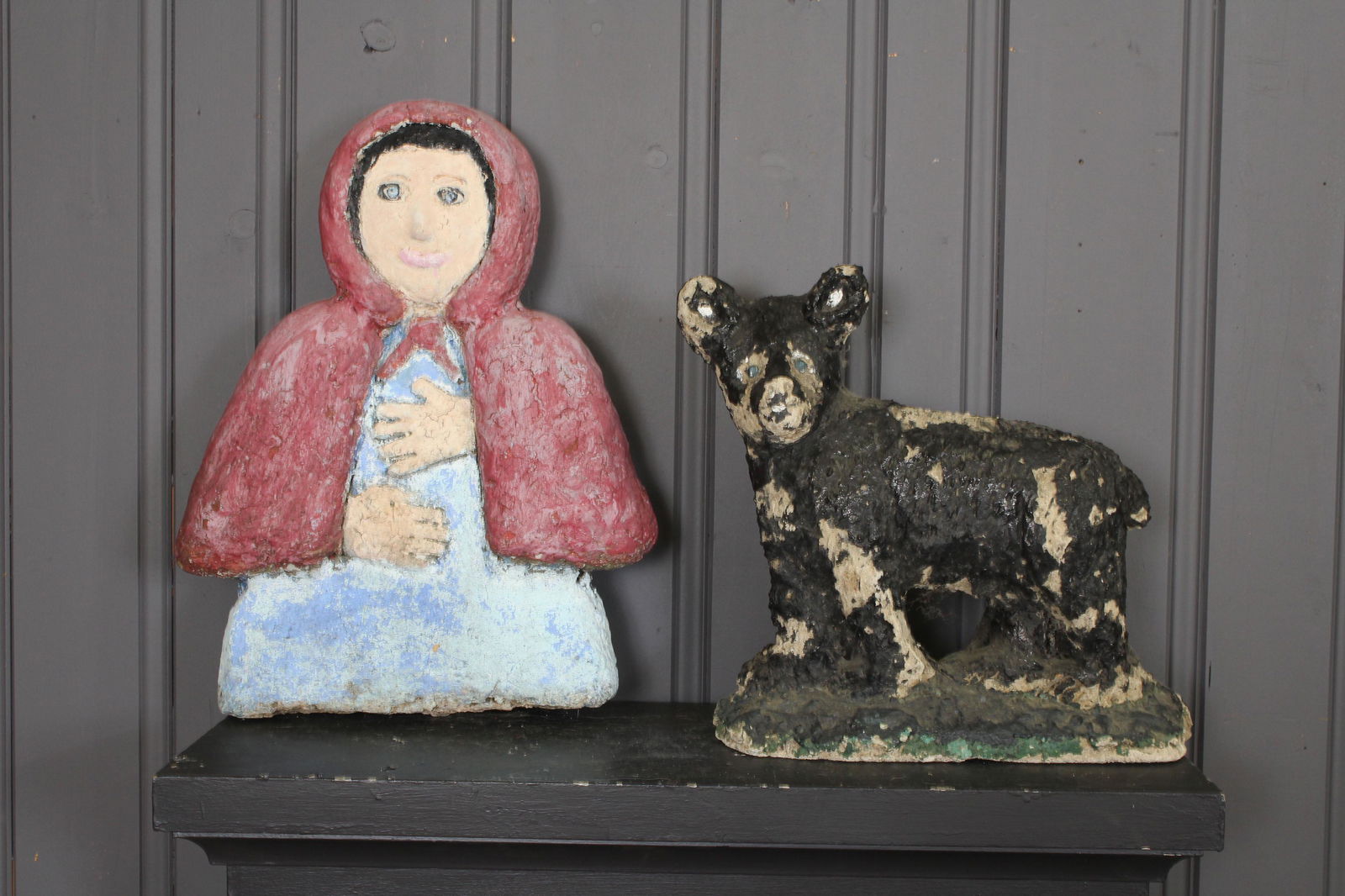 Naive Folk Art Concrete Garden Figure (1 of 6)