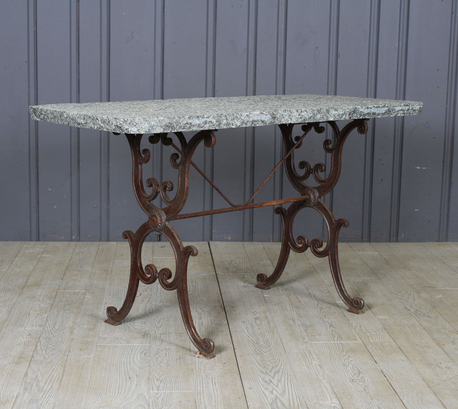 Stone Top Cast Iron Garden Table (1 of 5)