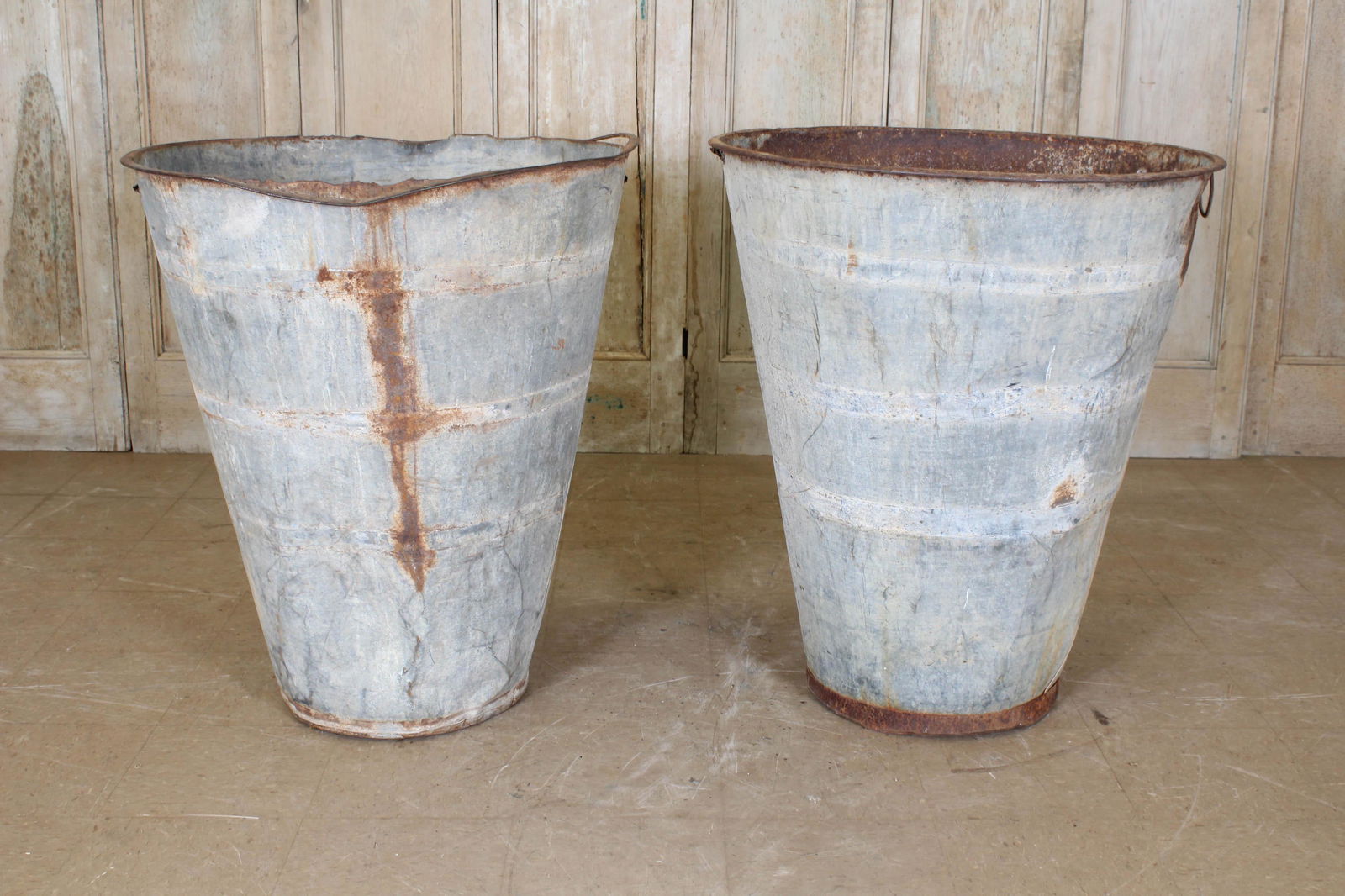 Pair Galvanized Harvest Bins (1 of 5)