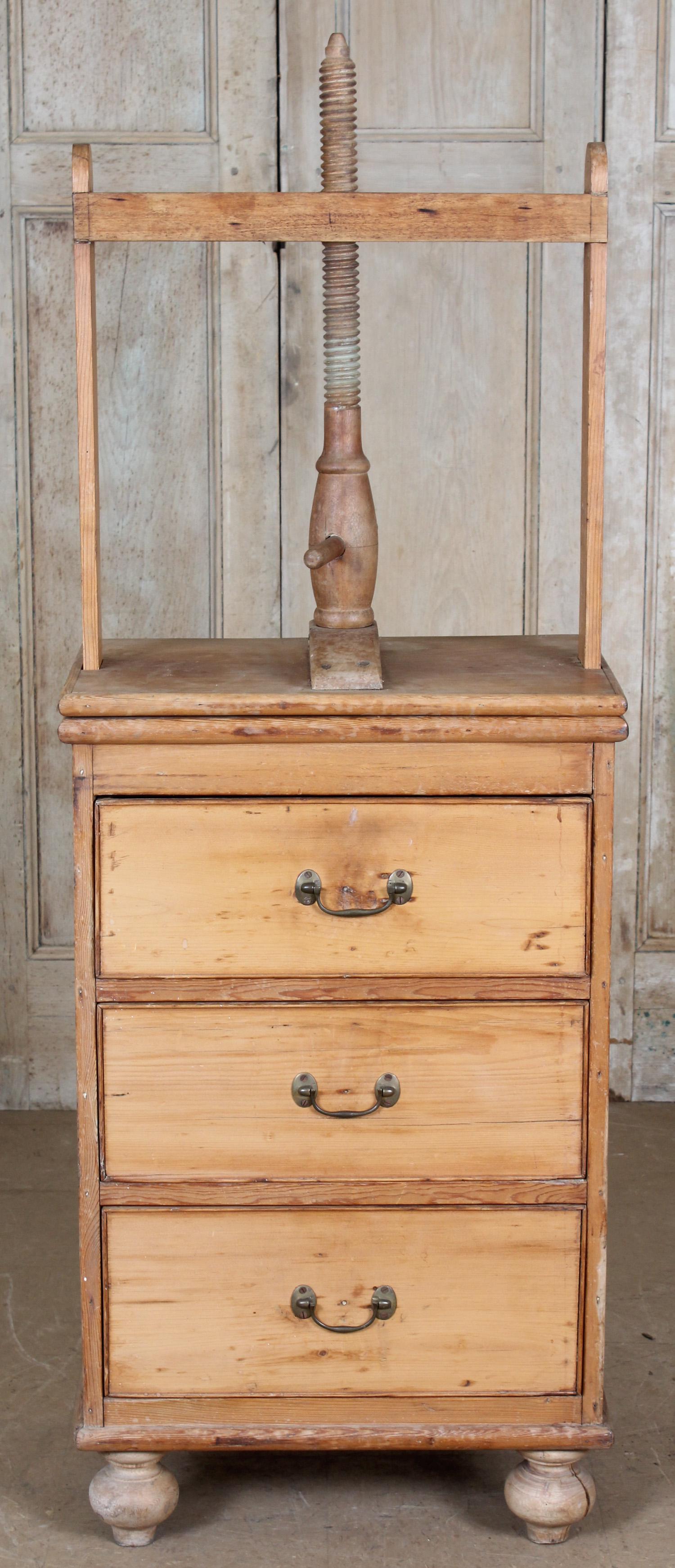 19th Century English Book Press with Drawers (1 of 5)