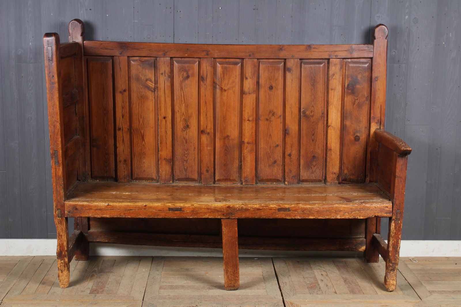 Antique Raised Panel Hall Bench (1 of 5)