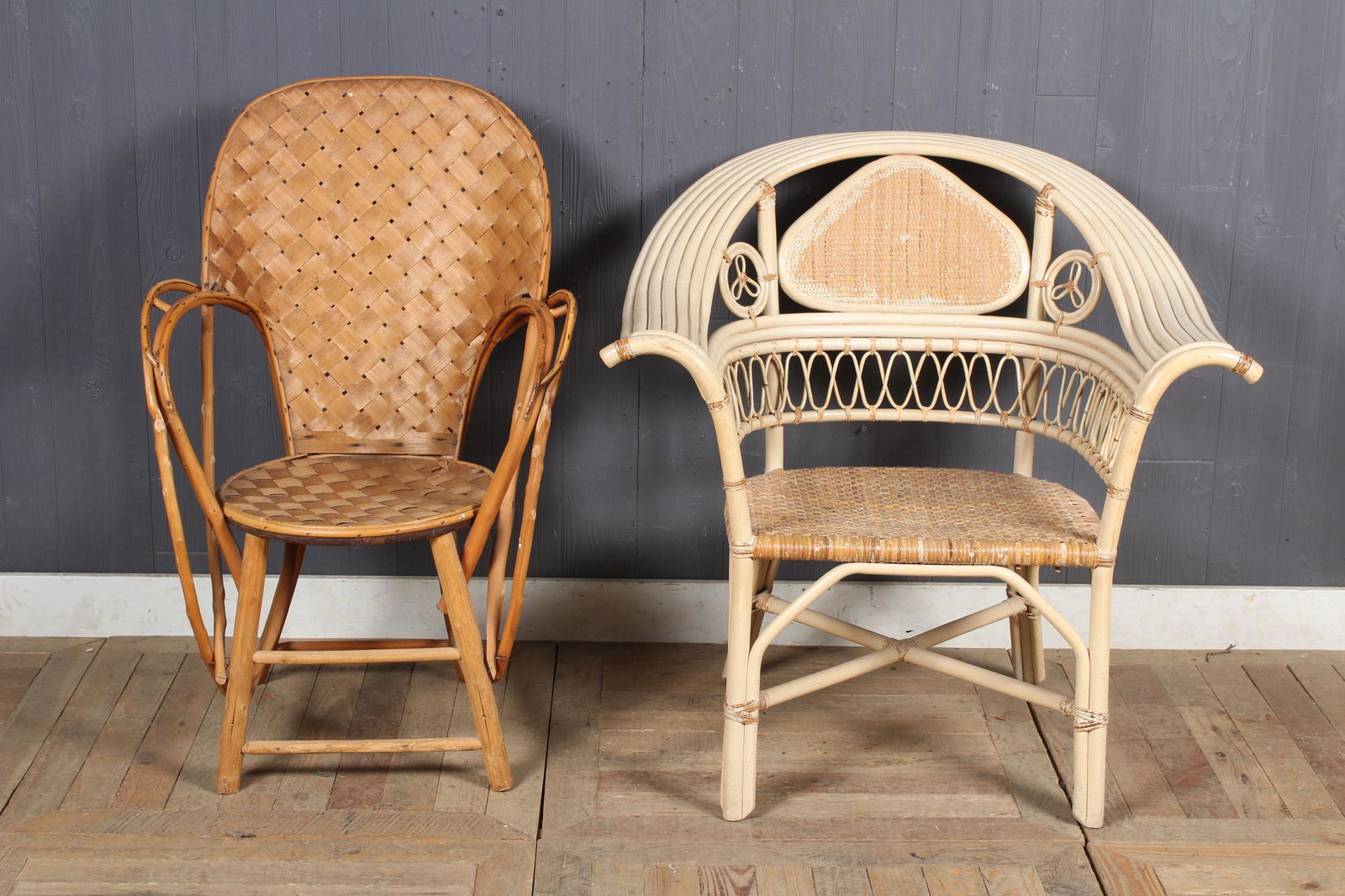 Group of 2 Rattan Armchairs (1 of 4)