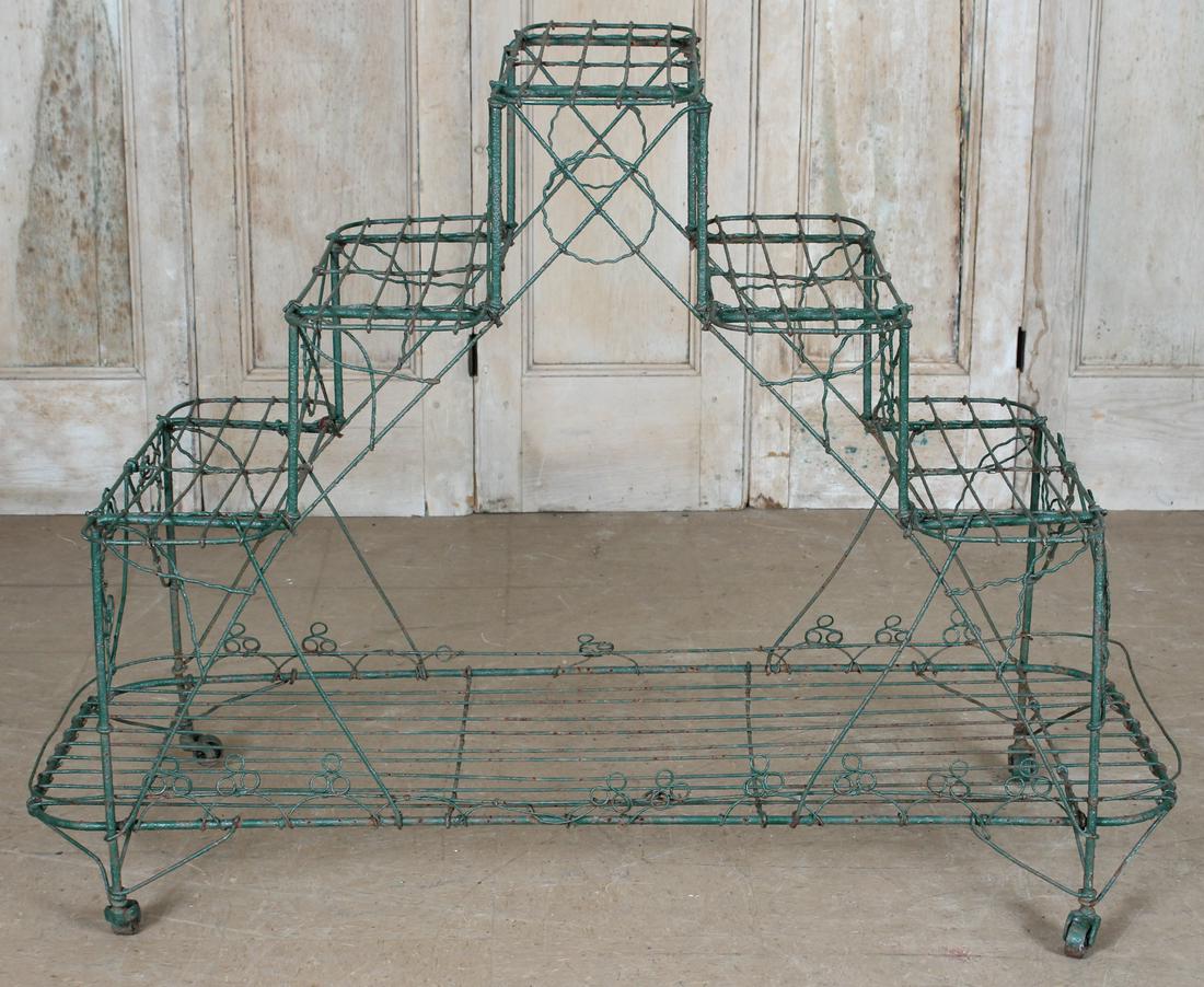 Stepped Wirework Plant Stand (1 of 5)