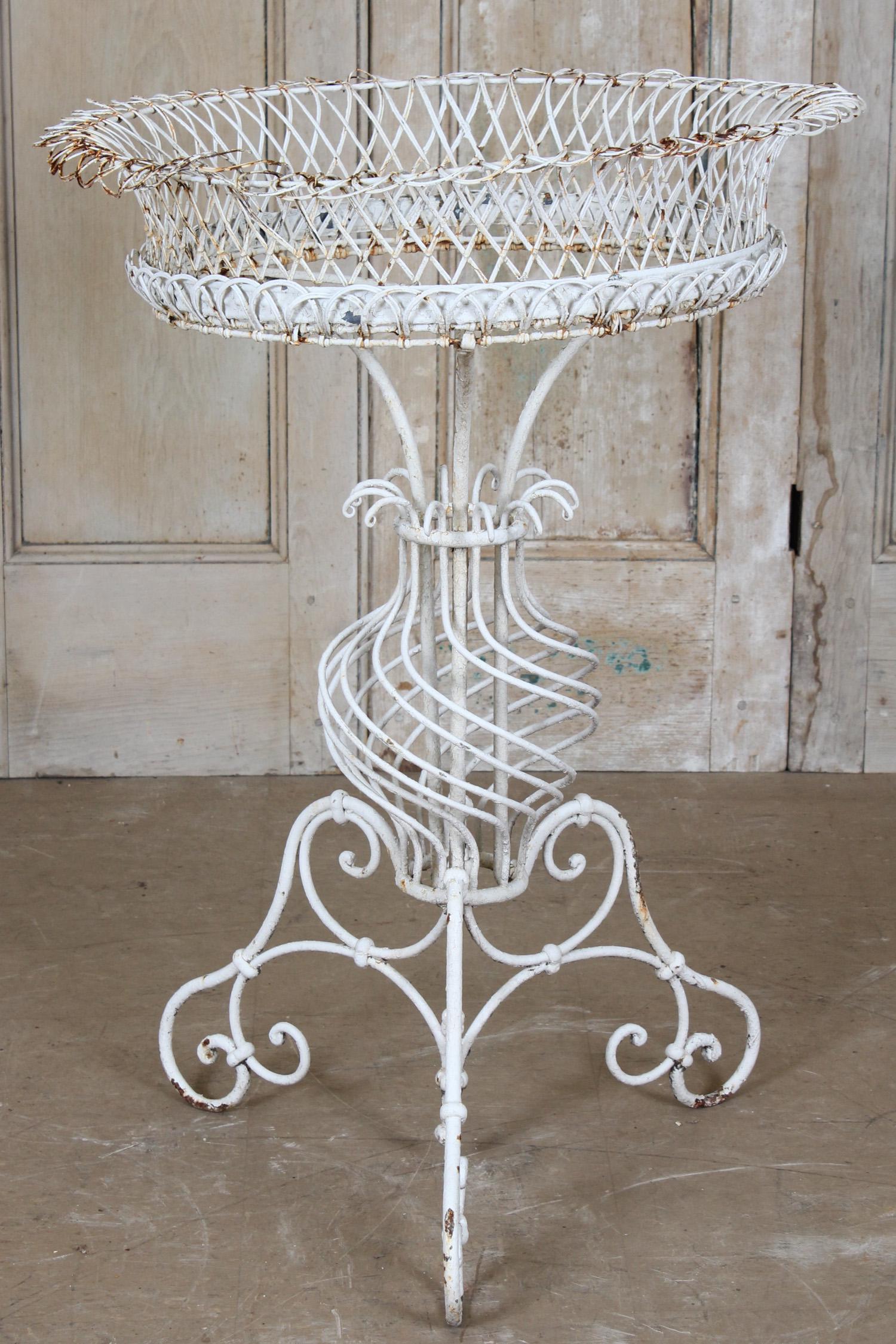 Wrought Iron and Wirework Stand (1 of 5)
