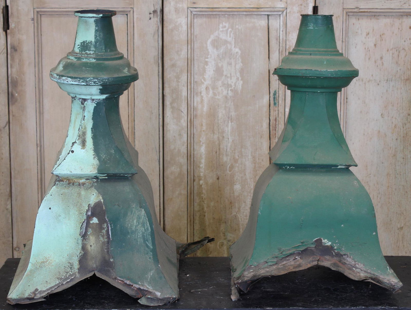 2 Antique Architectural Copper Finials (1 of 5)