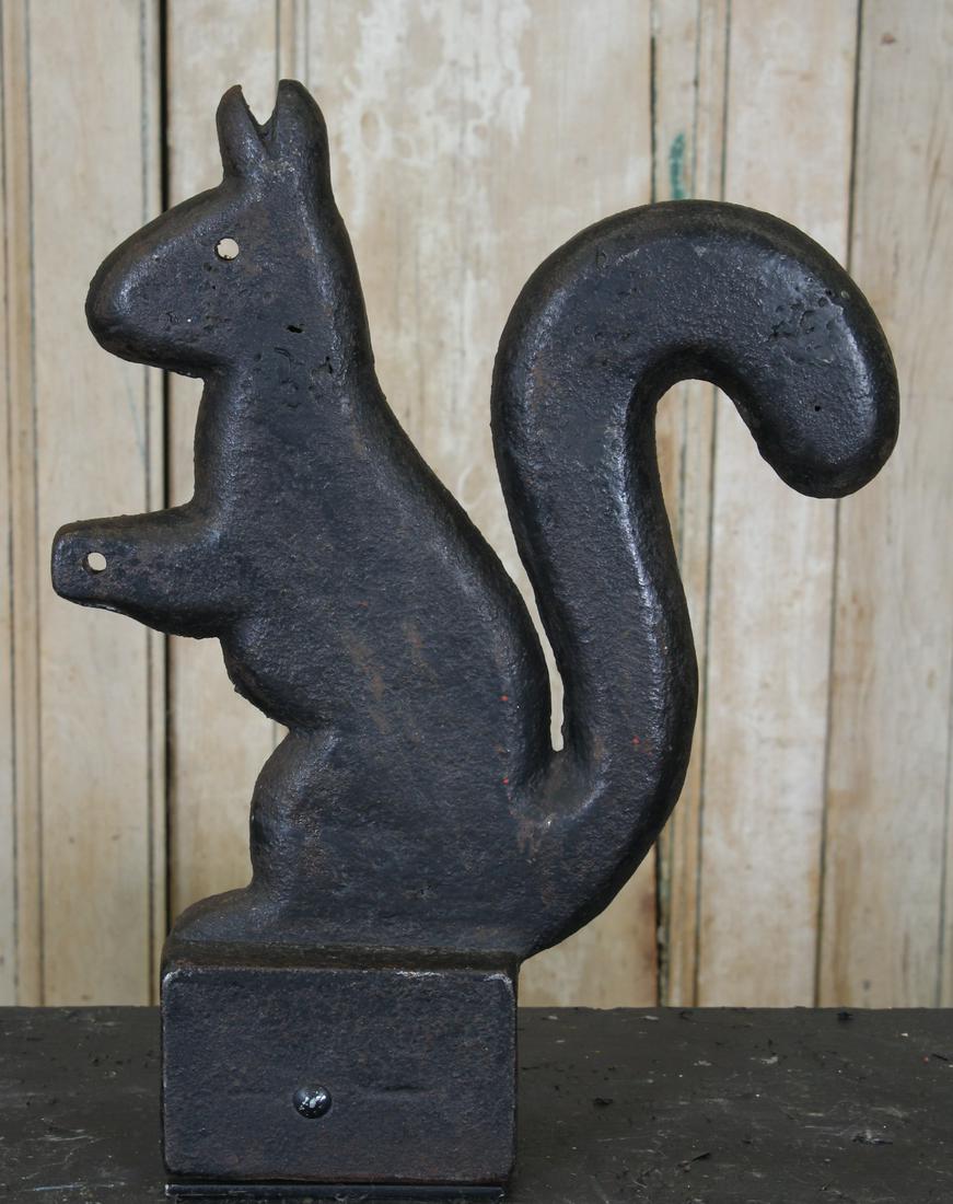 Figural Squirrel Windmill Weight. Possibly Elgin (1 of 5)