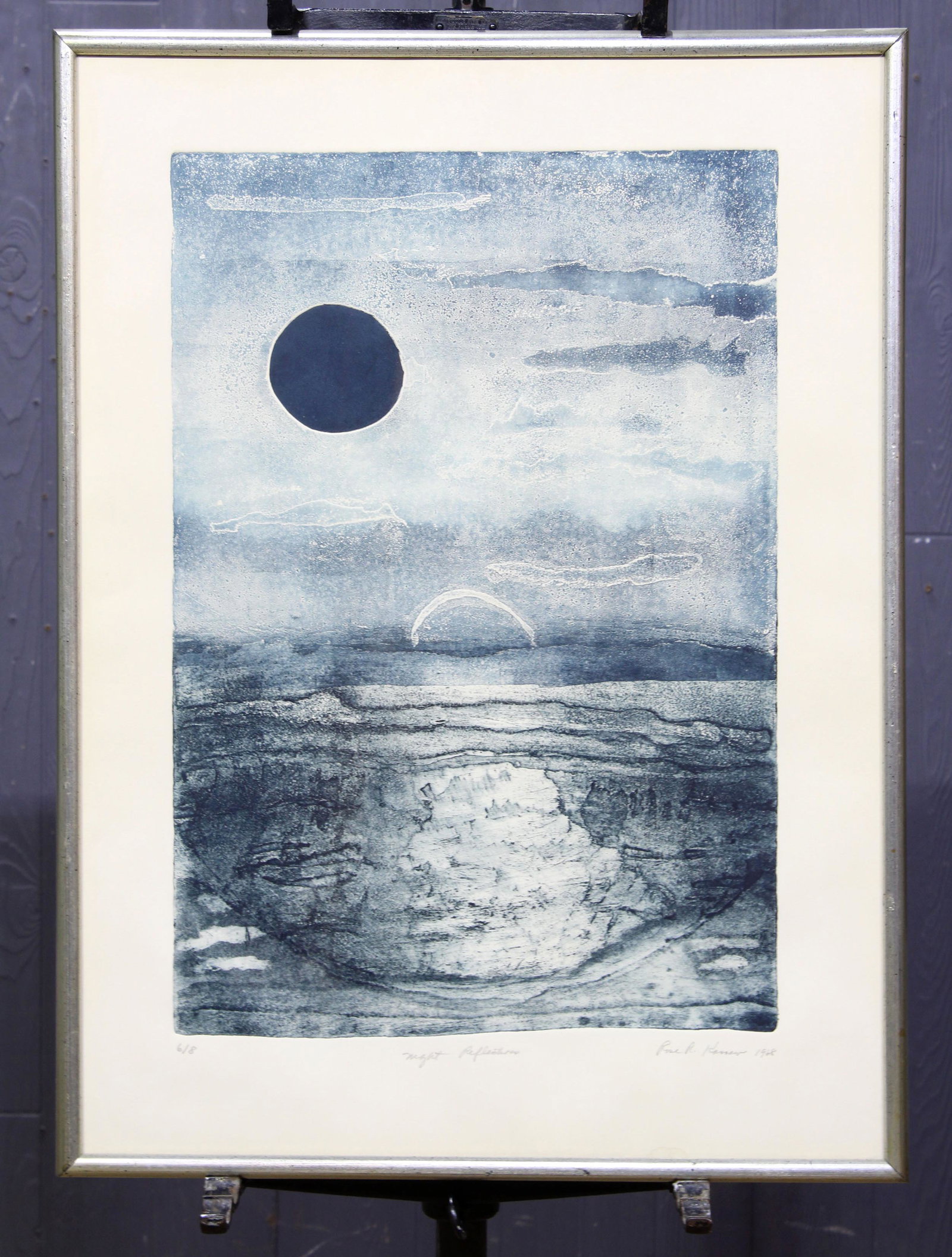 Rose Kassow (Philadelphia, 20th C) Print: Rose Kassow (Philadelphia, 20th C) Print. Size: Frame 28"H x 21"W x 1 1/2" D Sight 21"H x 14 1/2"W