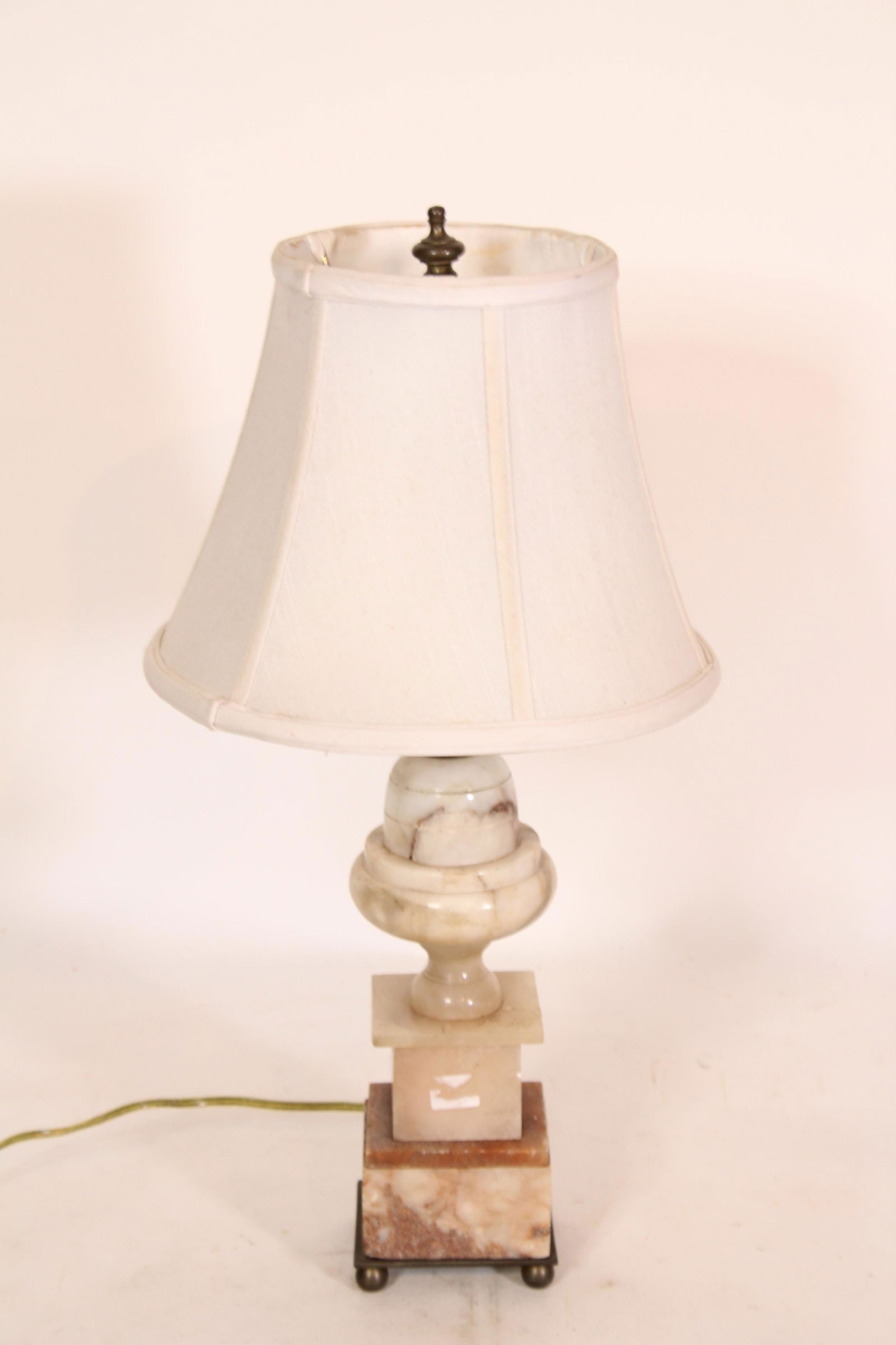 Acorn Form Marble Table Lamp: Acorn Form Marble Table Lamp. Size: 20" x 3.75" x 3.5" ***Please Note: This is an on-site online auction with specific Pick up terms and conditions. Pick up day is scheduled for 8/29 in Frazer, PA. Th
