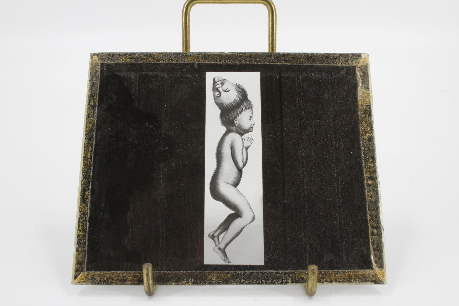 Freak Show Magic Lantern Slide: Freak Show Magic Lantern Slide. Conjoined twins. Size: 3.25" x 4"