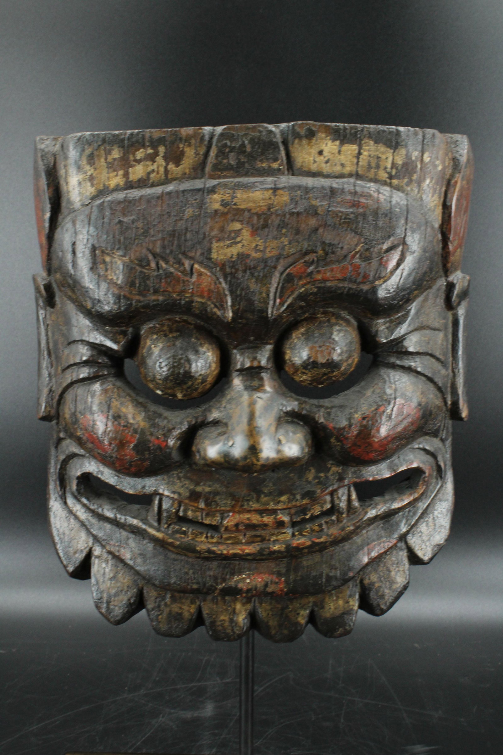 Chinese Lokapala Mask: Chinese Lokapala Mask. Size: 20"H x 11"W x 4.25"D