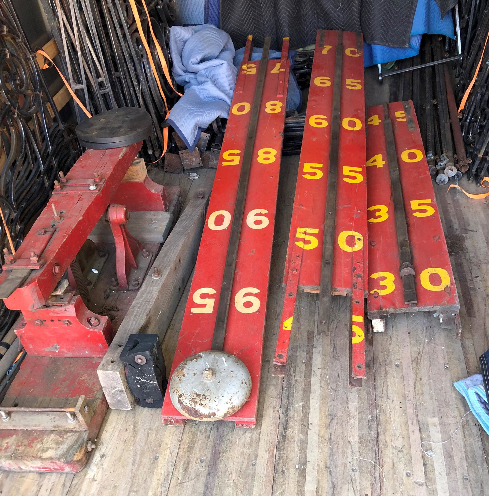 Carnival High Striker or Strongman Challenge: Carnival High Striker or Strongman Challenge. With 4 mallets or mauls and extra strike lever. Size: 22' high.