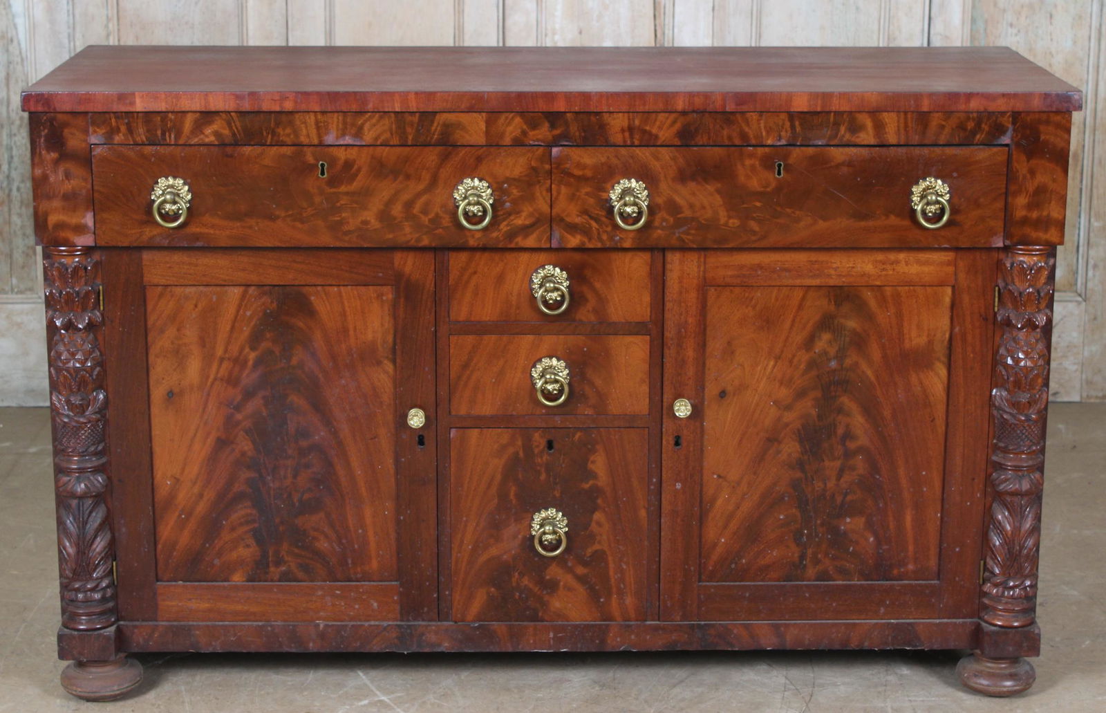 American Empire Flame Mahogany Sideboard (1 of 8)