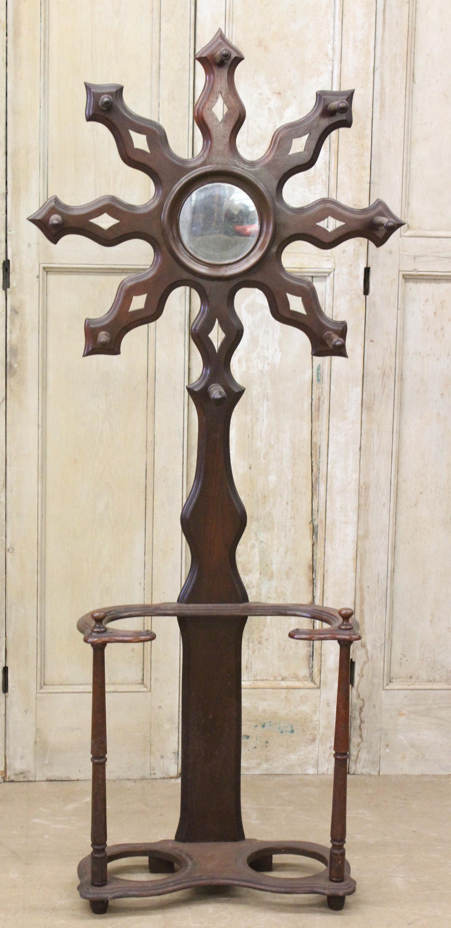 Late American Victorian Hall Tree (1 of 6)