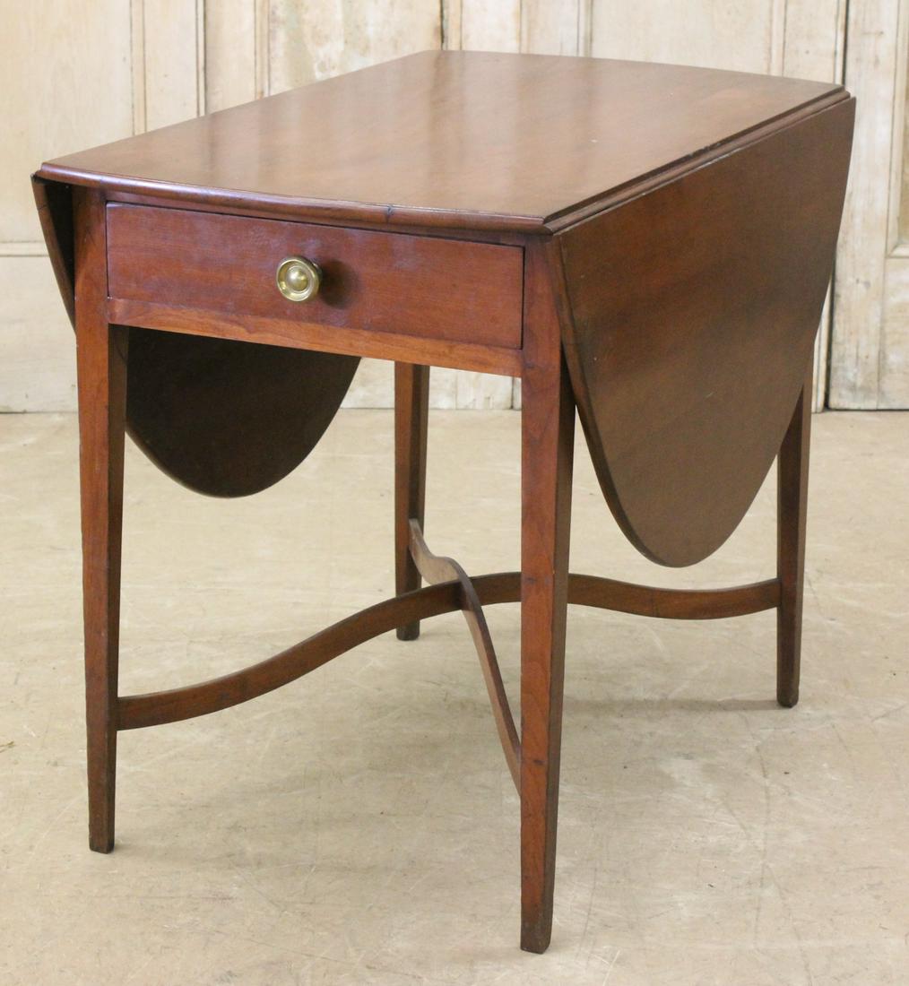 19th C American Cherry Drop Leaf Table (1 of 6)