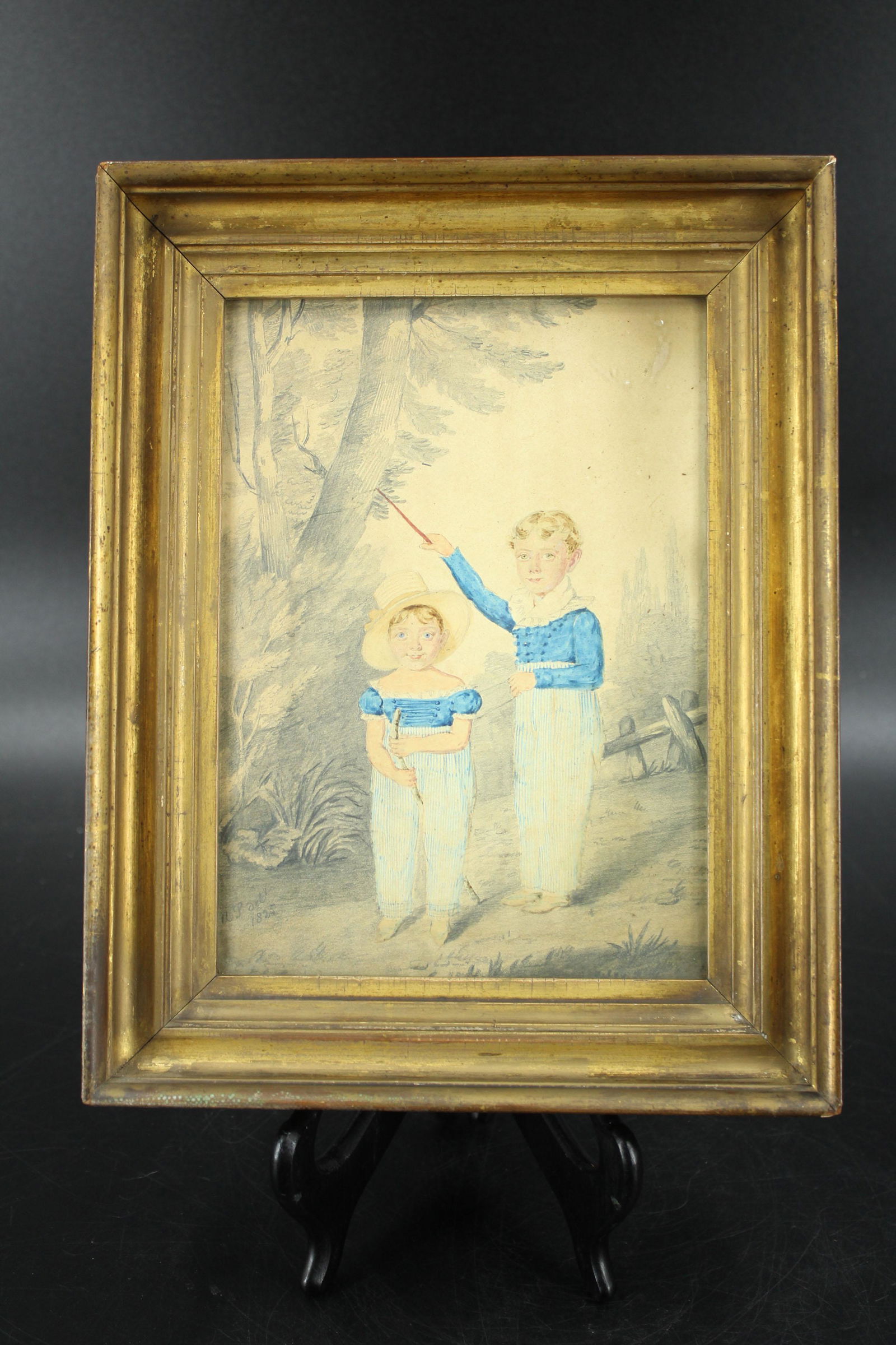 19th C. Drawing of Two Brothers (1 of 9)