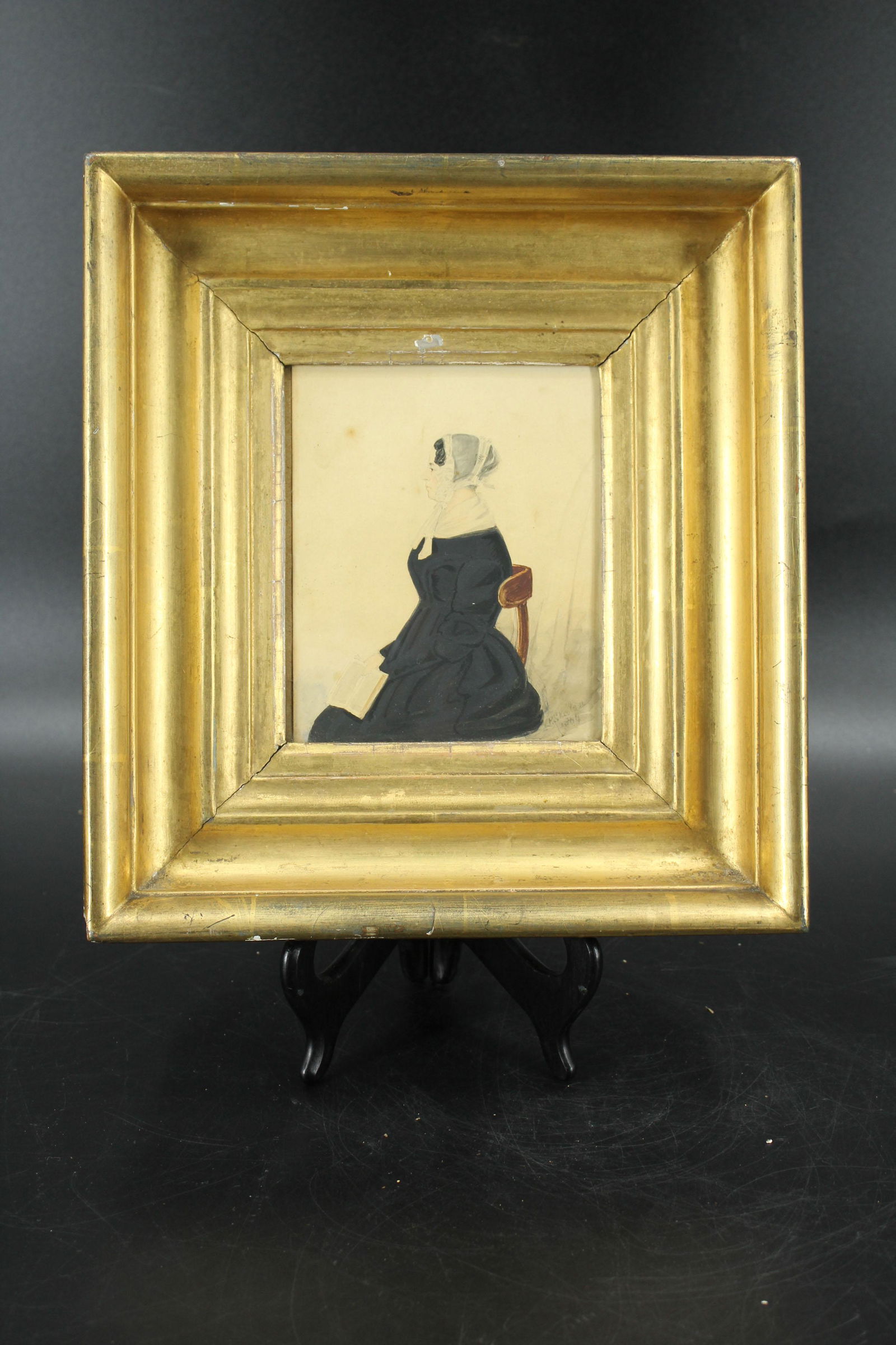 19th C British School Watercolor Portrait (1 of 5)