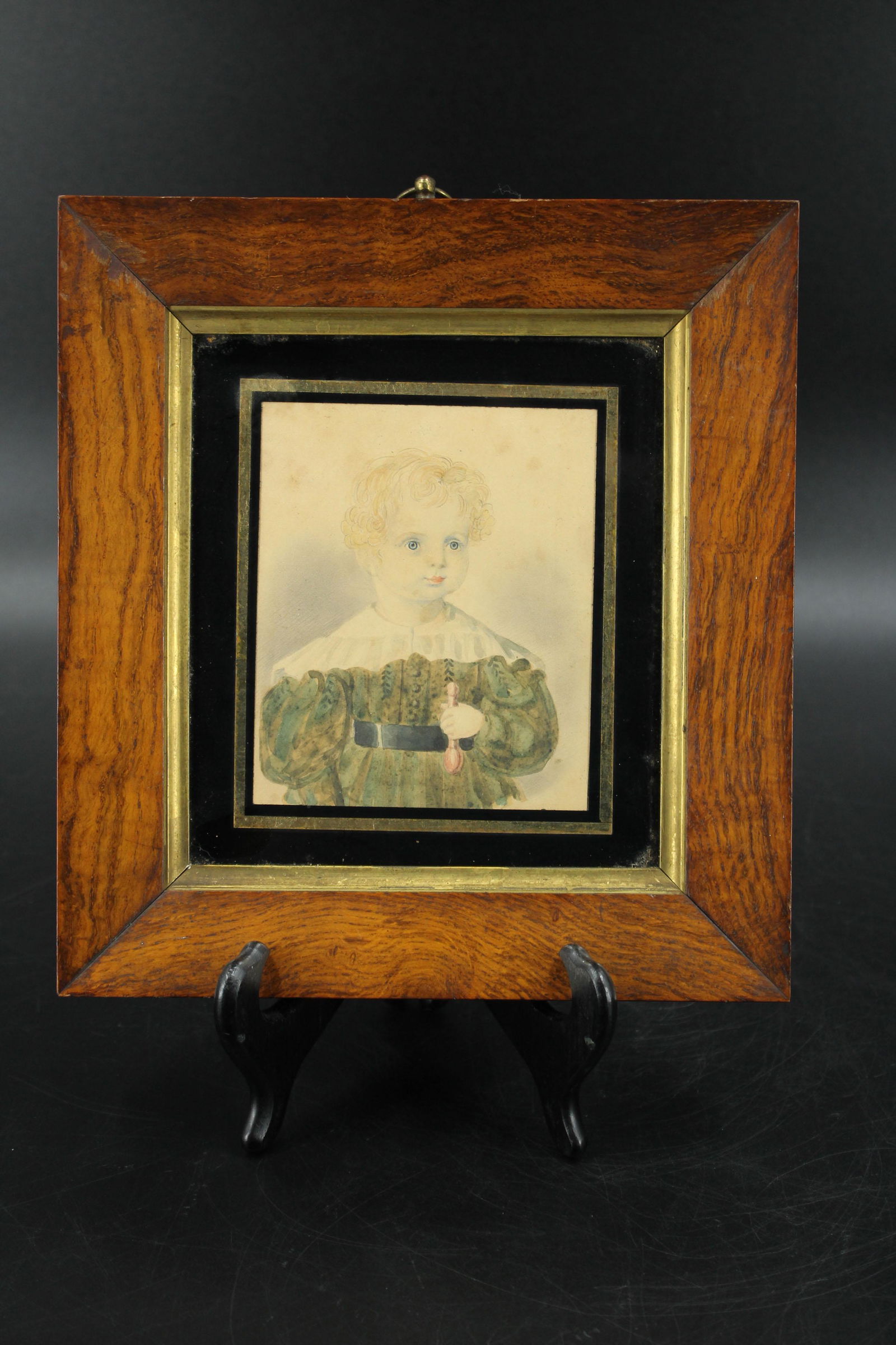 19th C British School Watercolor Portrait (1 of 3)