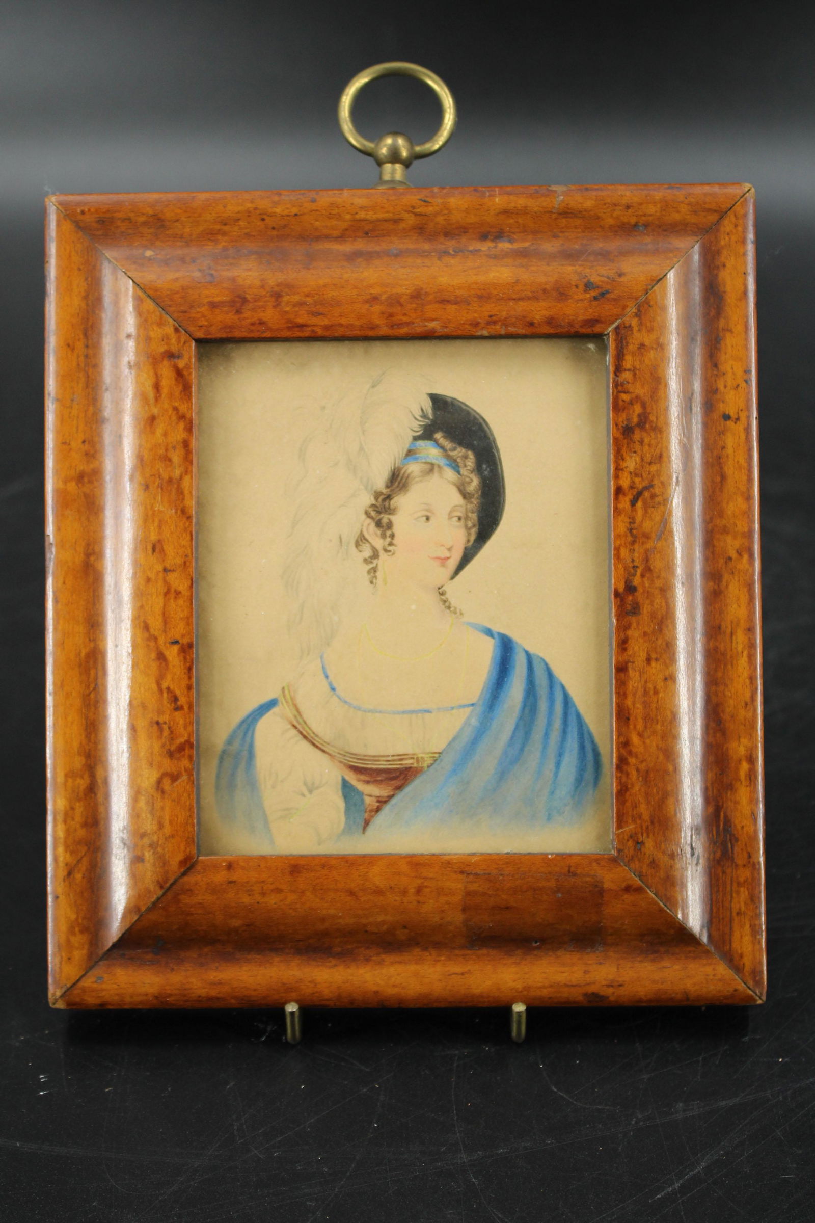 19th C British School Watercolor Portrait (1 of 4)