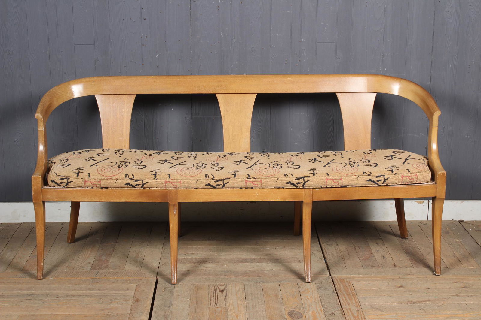 Biedermeier Settee Chinese Upholstery (1 of 4)