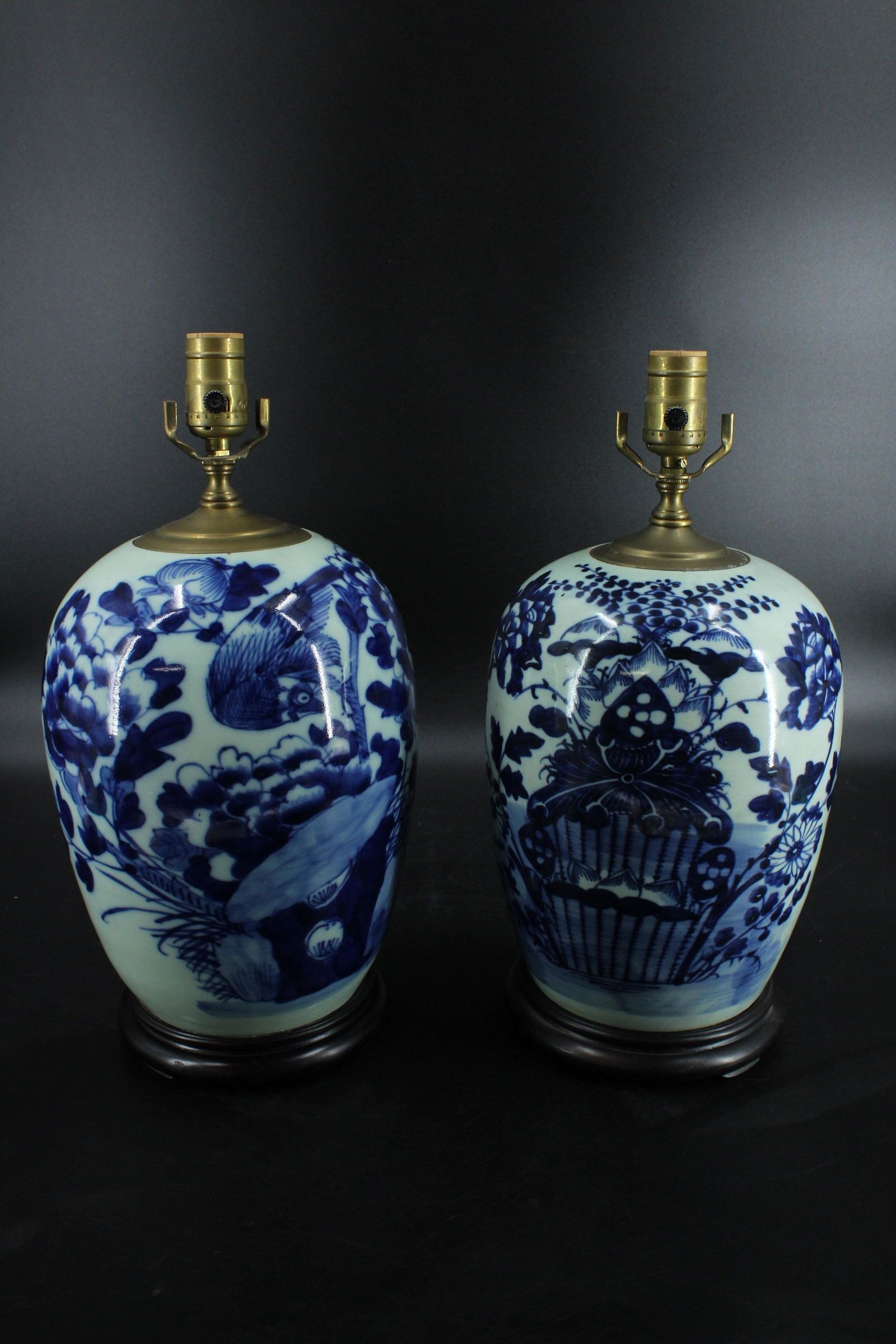 Near Pair Chinese Ginger Jar Table Lamps (1 of 14)