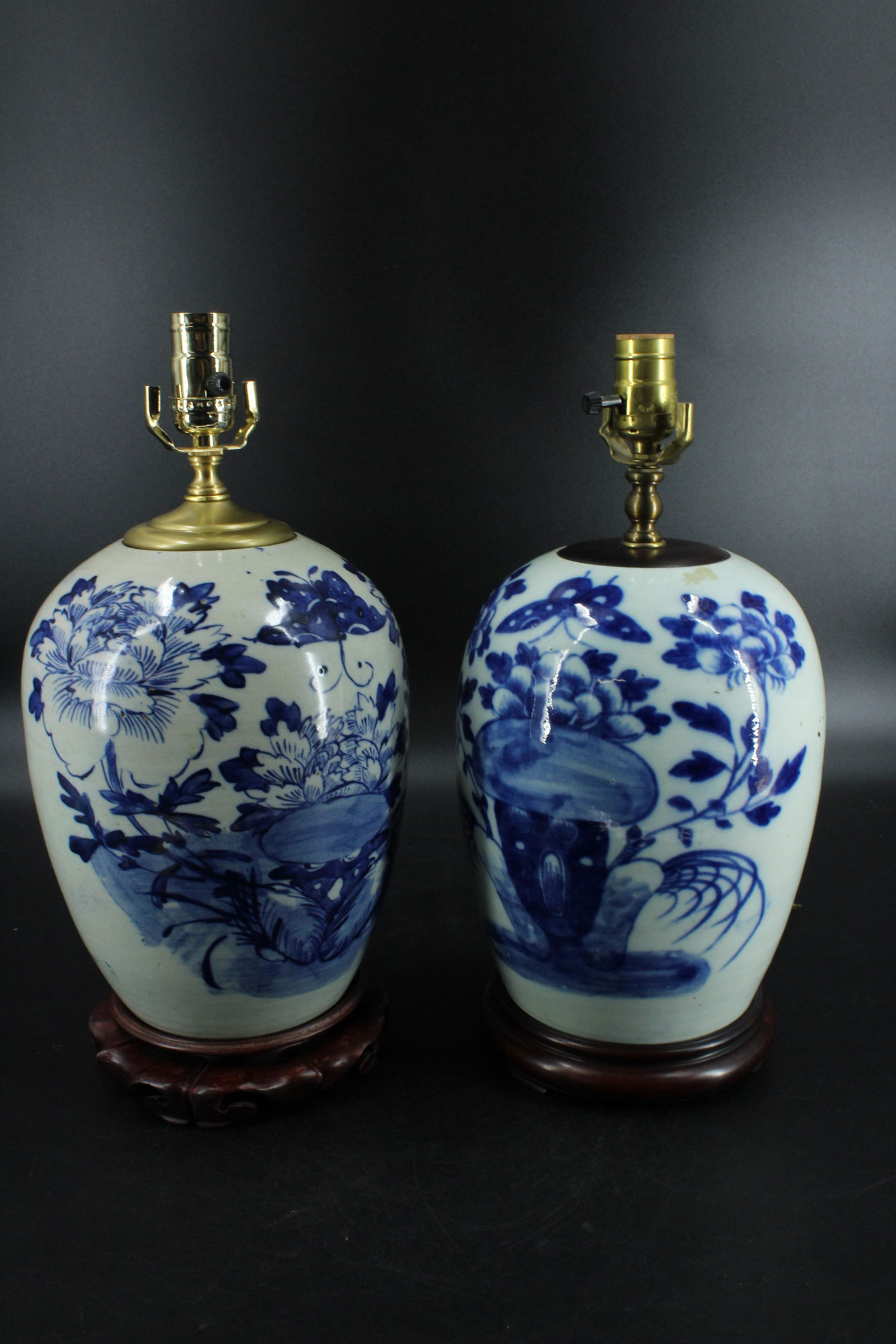 Near Pair Chinese Ginger Jar Table Lamps (1 of 15)