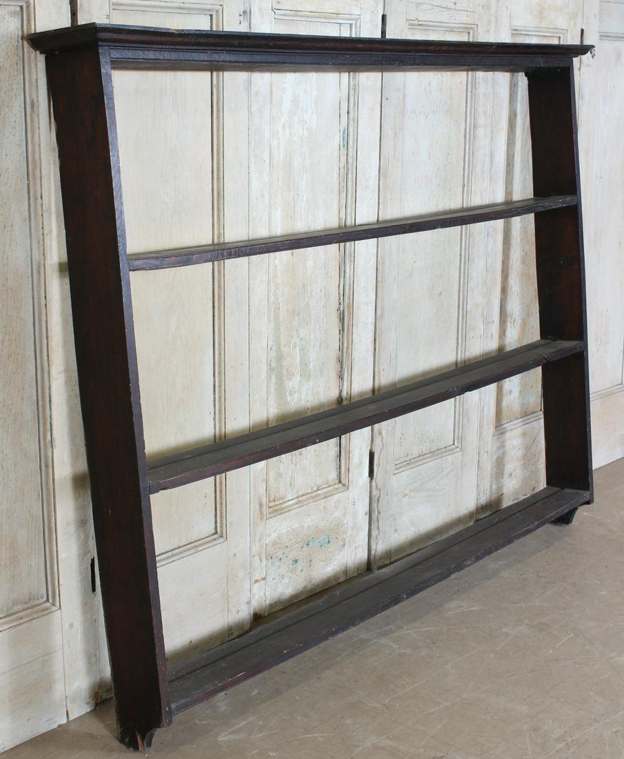 19th C English Wall Mounted 3 Shelf Plate Stand (1 of 7)