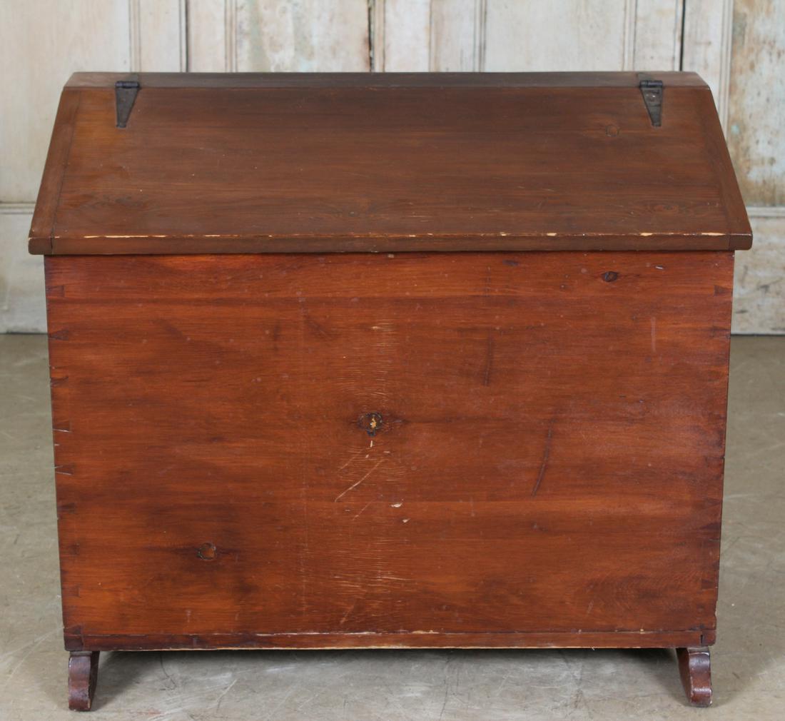 19th C American Slant Lid Storage Bin (1 of 6)