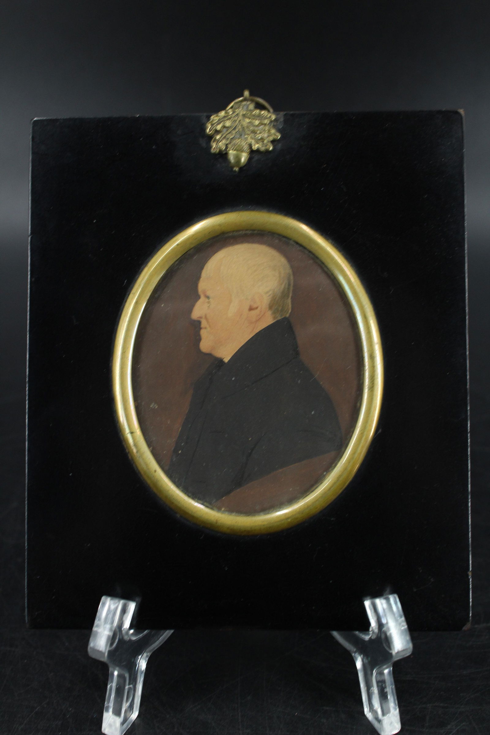 Hand Painted Miniature Portrait of a Gentleman (1 of 2)