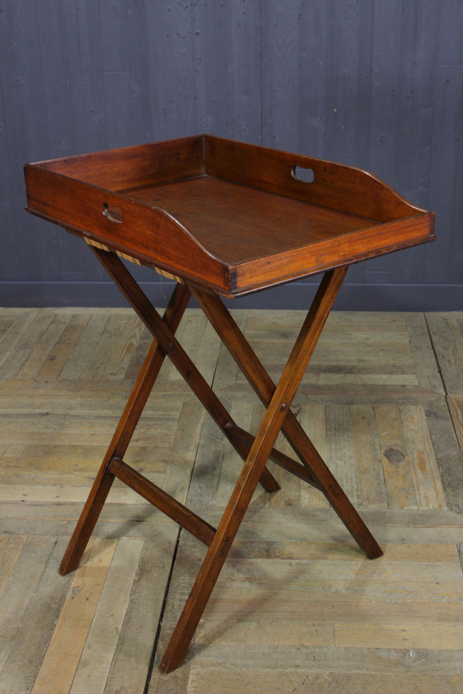 English Butler's Tray on Folding Stand (1 of 5)