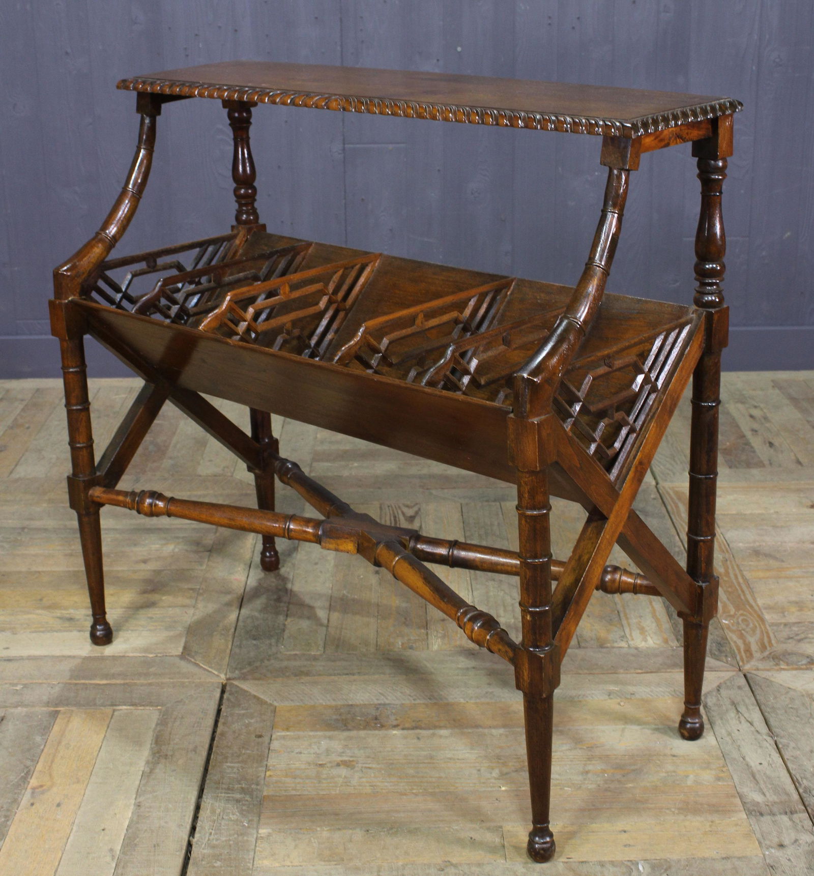 Periodical Style Book Rack in the English Taste (1 of 5)