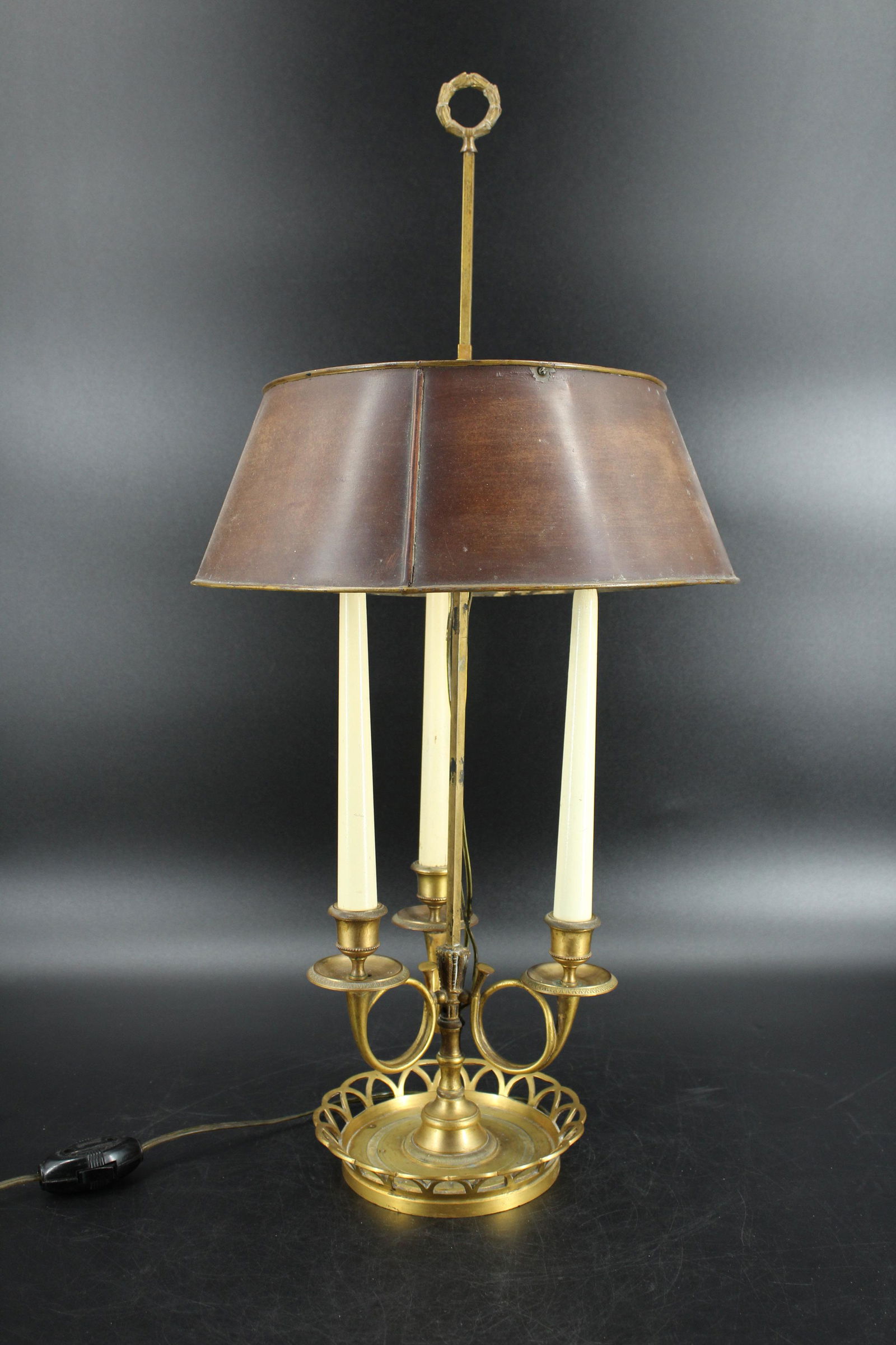 Empire Style Bronze Bouillotte Lamp (1 of 9)