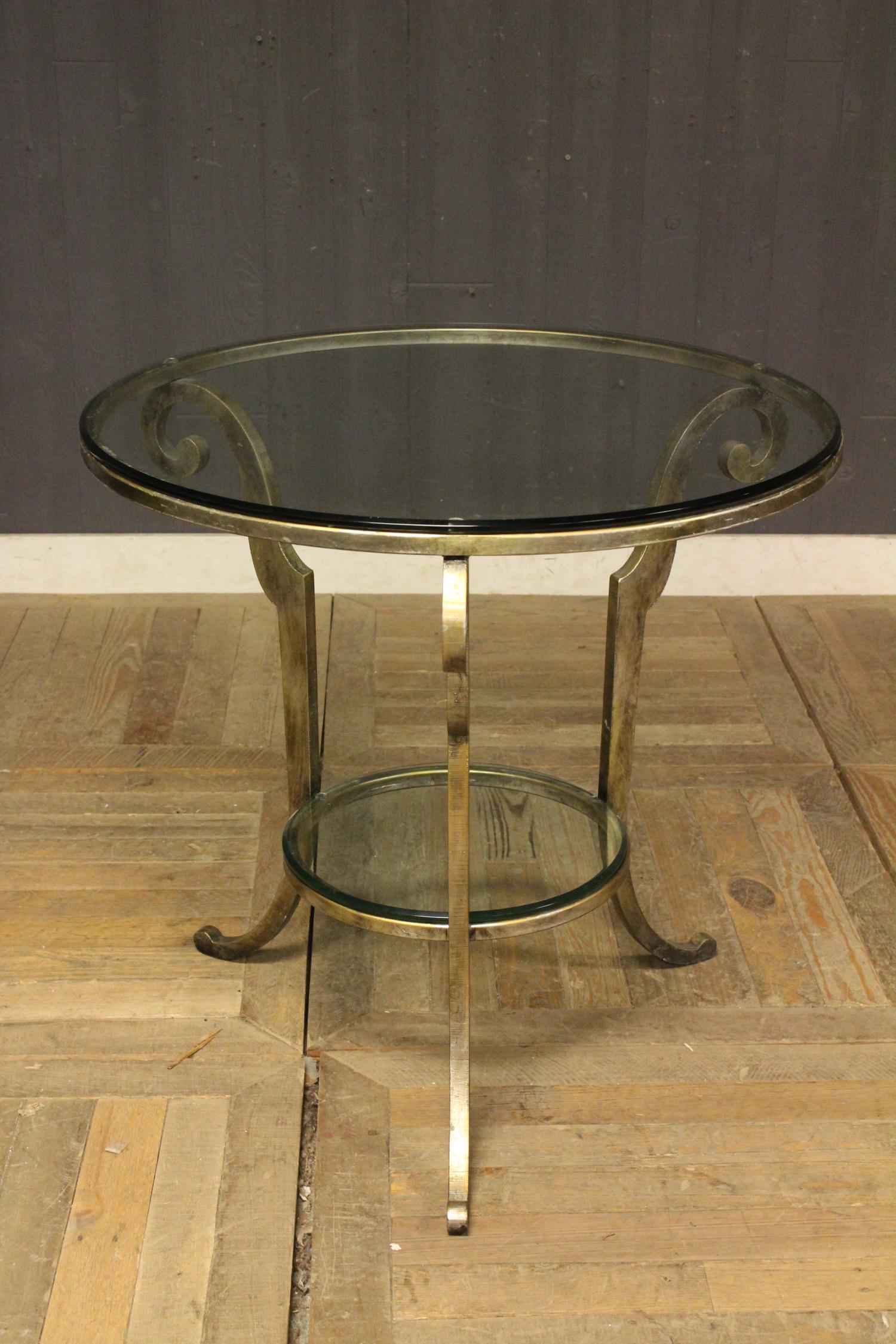 Silver Gilt Gueridon: Silver Gilt Gueridon. Size: 29" H x 30" W x 31" D